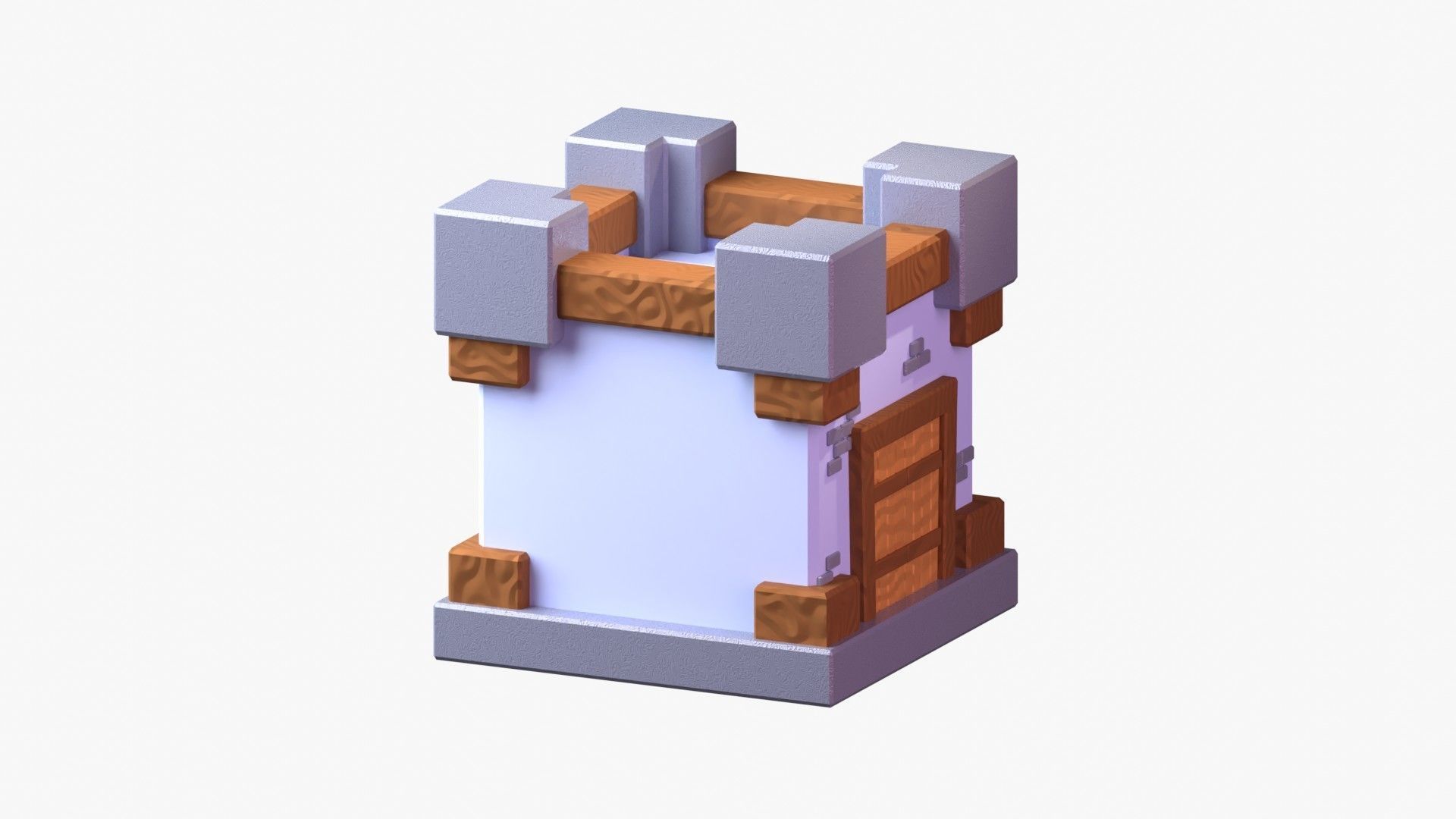 Royal Castle 3D Illustration 3D model_4