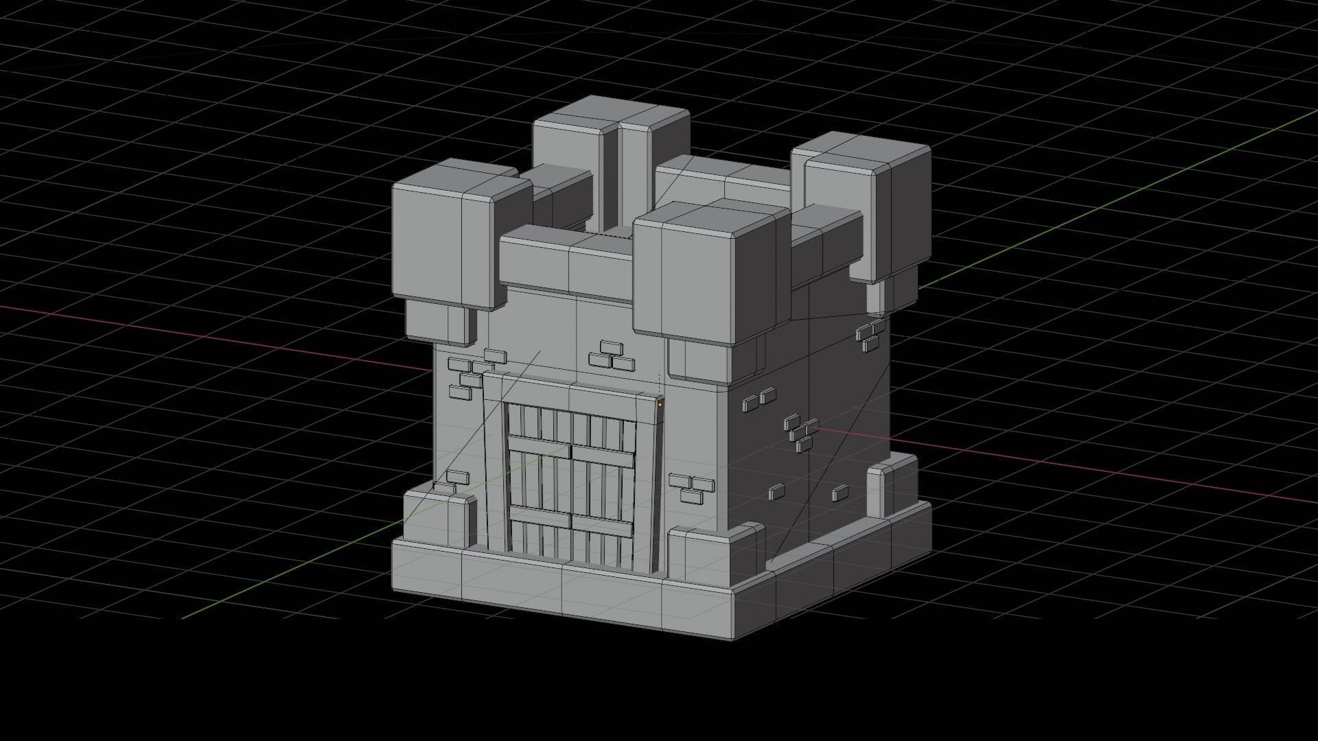 Royal Castle 3D Illustration 3D model_19