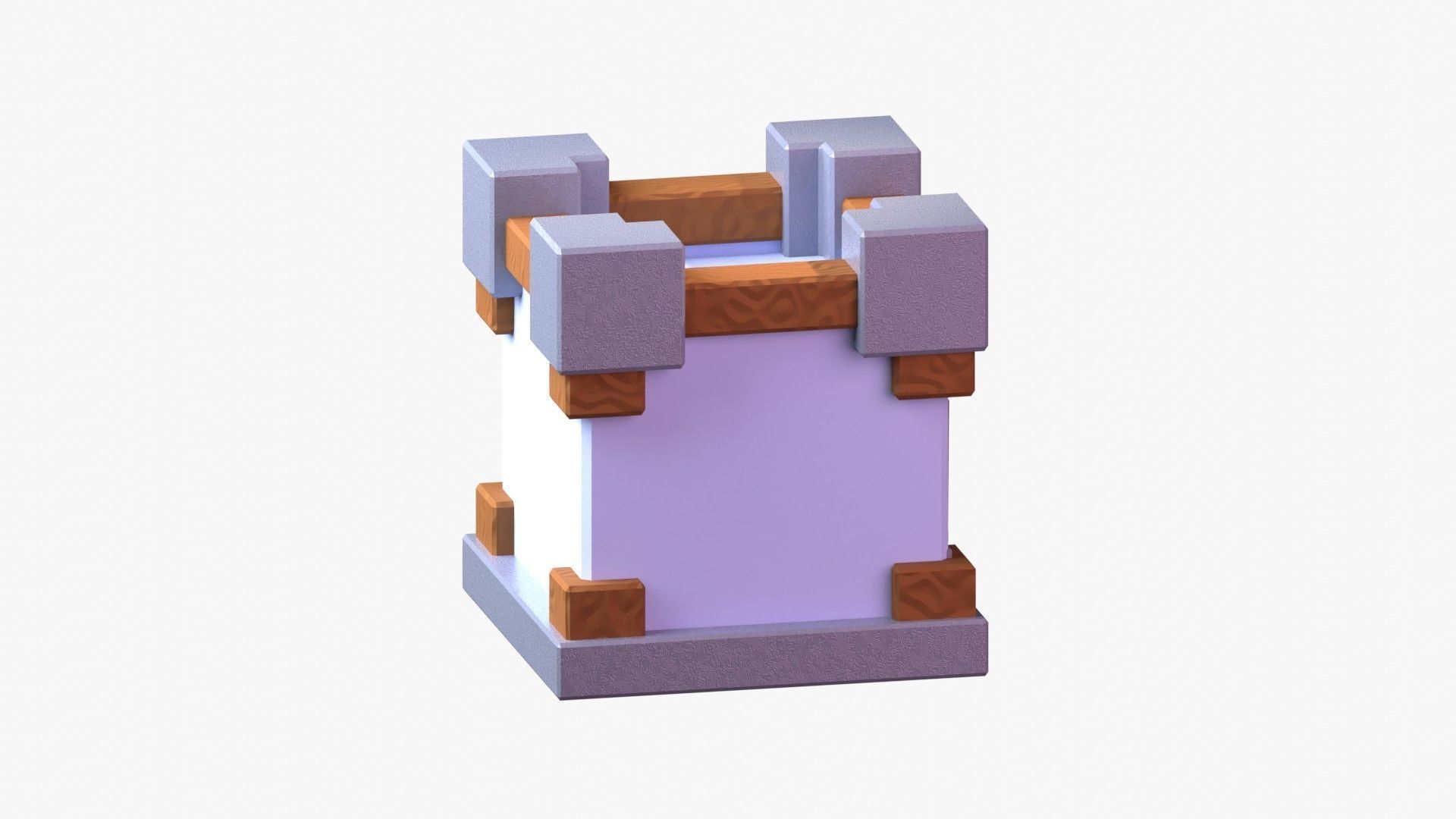 Royal Castle 3D Illustration 3D model_5