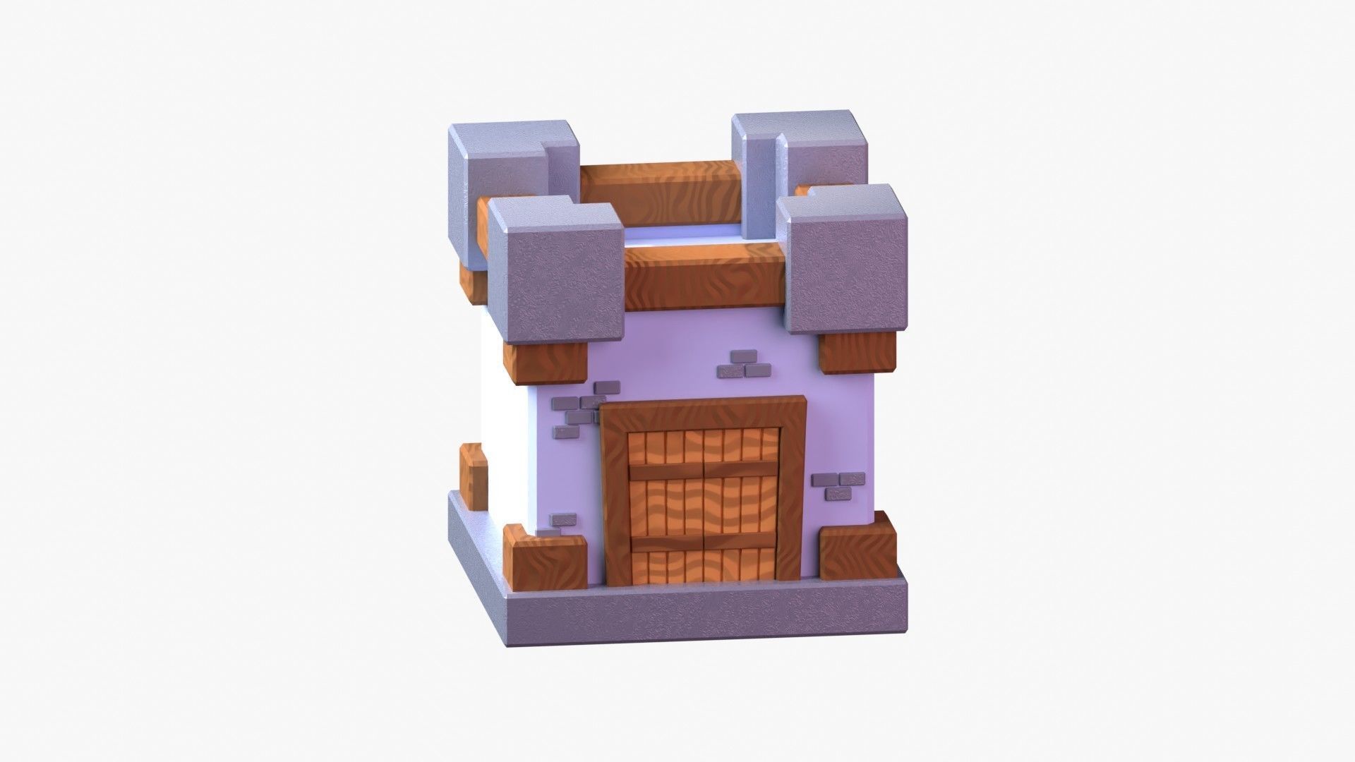 Royal Castle 3D Illustration 3D model_13