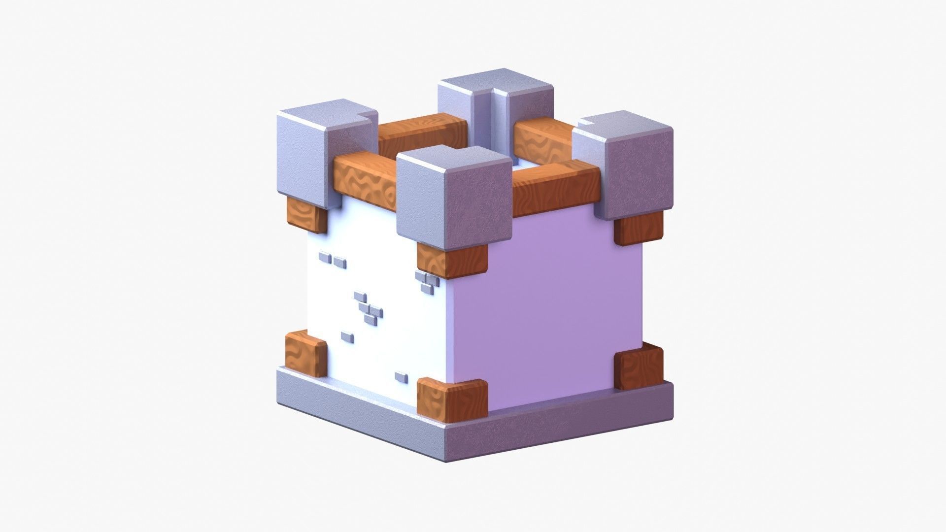 Royal Castle 3D Illustration 3D model_15