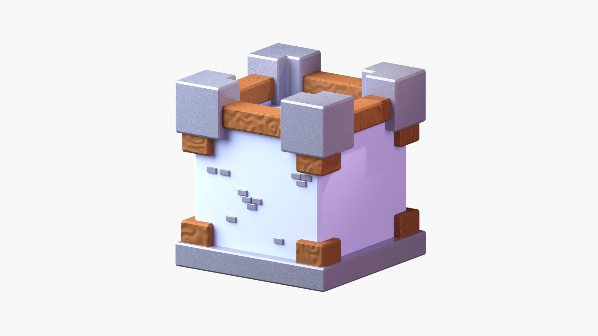 Royal Castle 3D Illustration 3D model_17