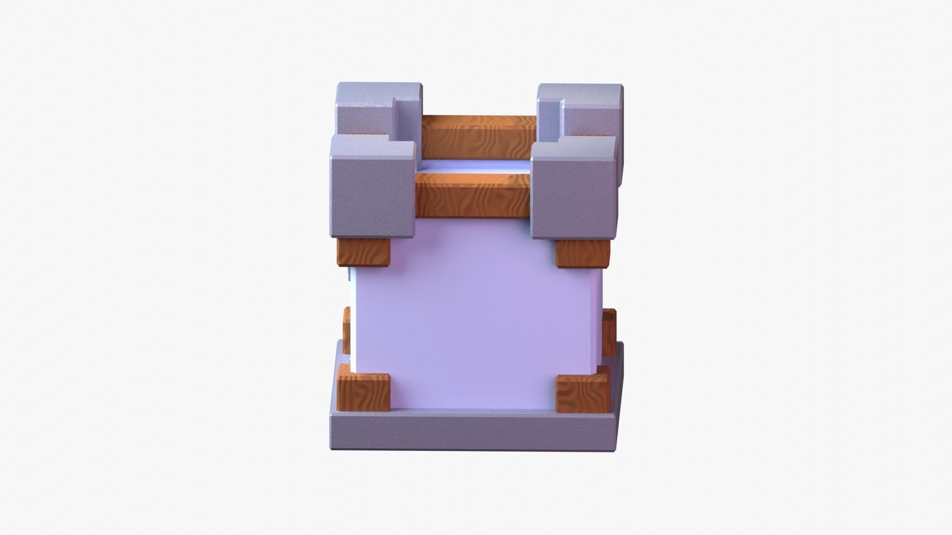 Royal Castle 3D Illustration 3D model_1