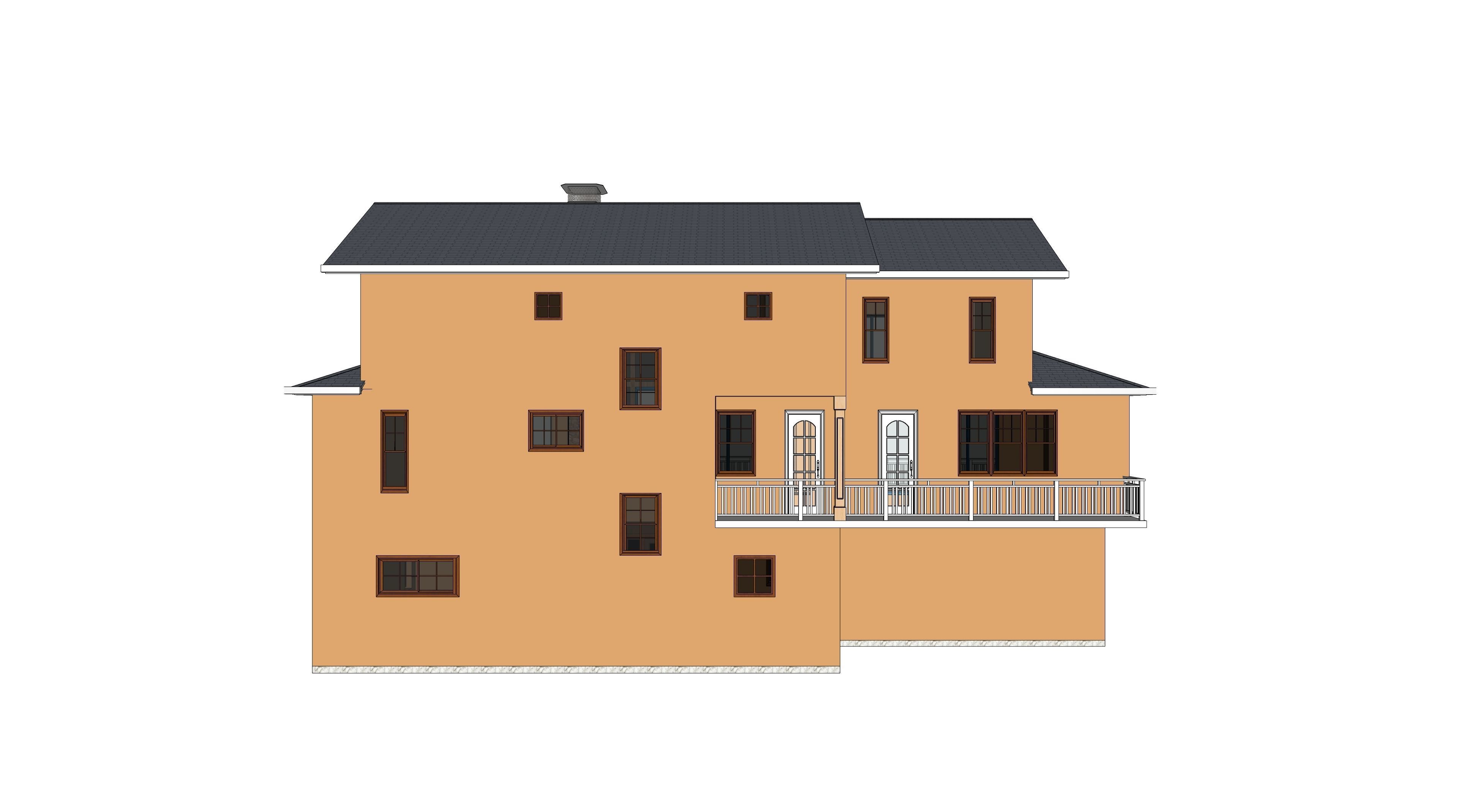 Modern House 02 -Archimple LLC 3D model_2