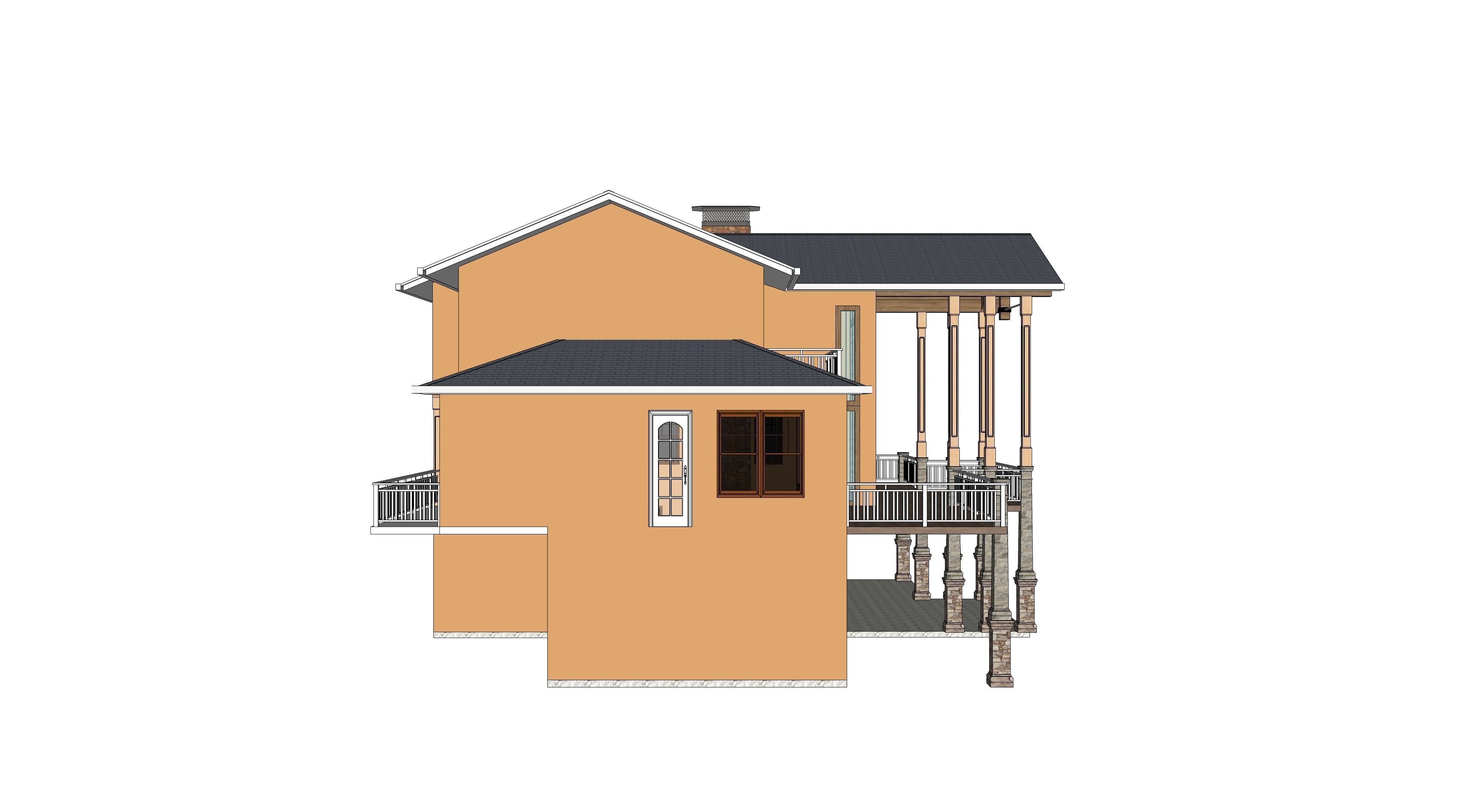 Modern House 02 -Archimple LLC 3D model_4