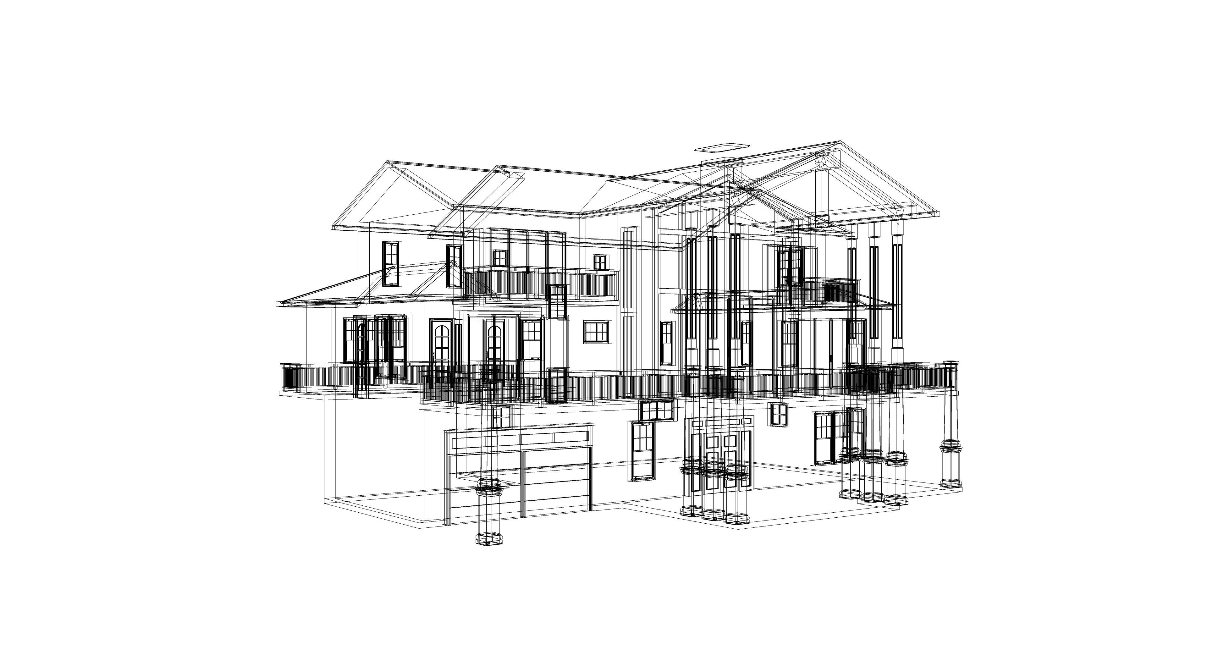 Modern House 02 -Archimple LLC 3D model_1