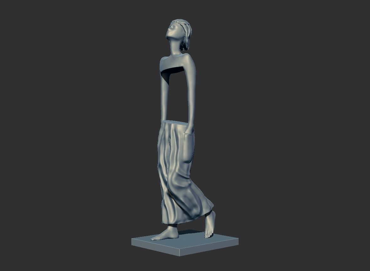 STAUE FOR LIBRARY - STORE FASHION 3D print model_4