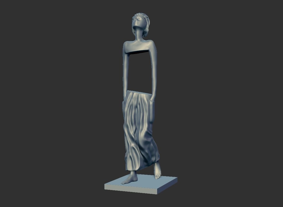STAUE FOR LIBRARY - STORE FASHION 3D print model_8