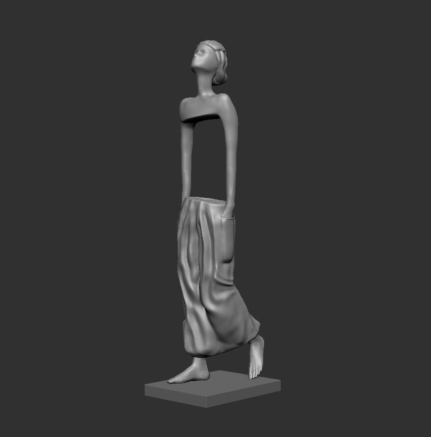 STAUE FOR LIBRARY - STORE FASHION 3D print model_6