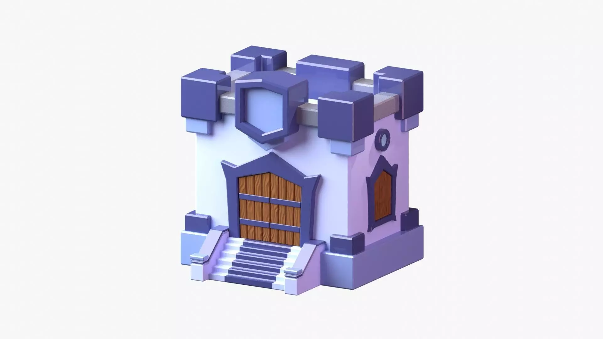 Royal Castle 3D Illustration 3D model_0