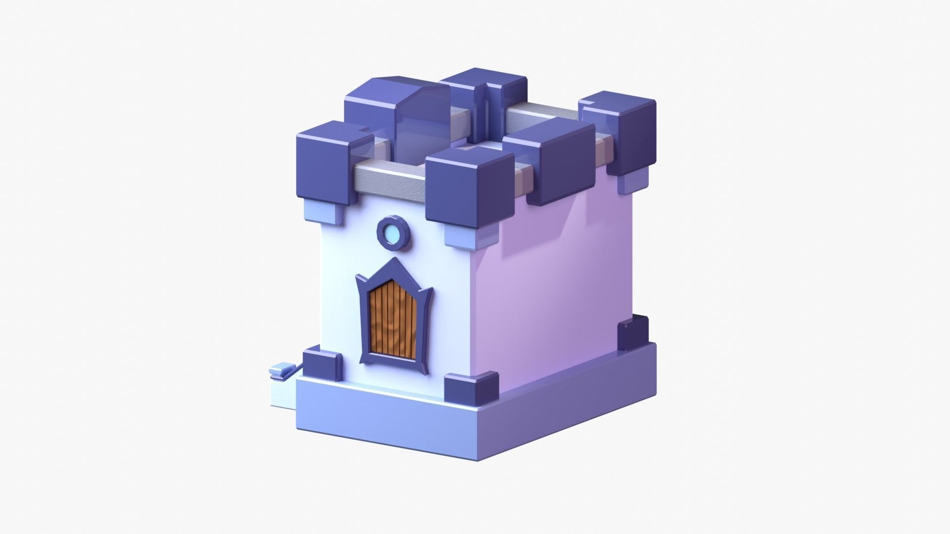 Royal Castle 3D Illustration 3D model_5
