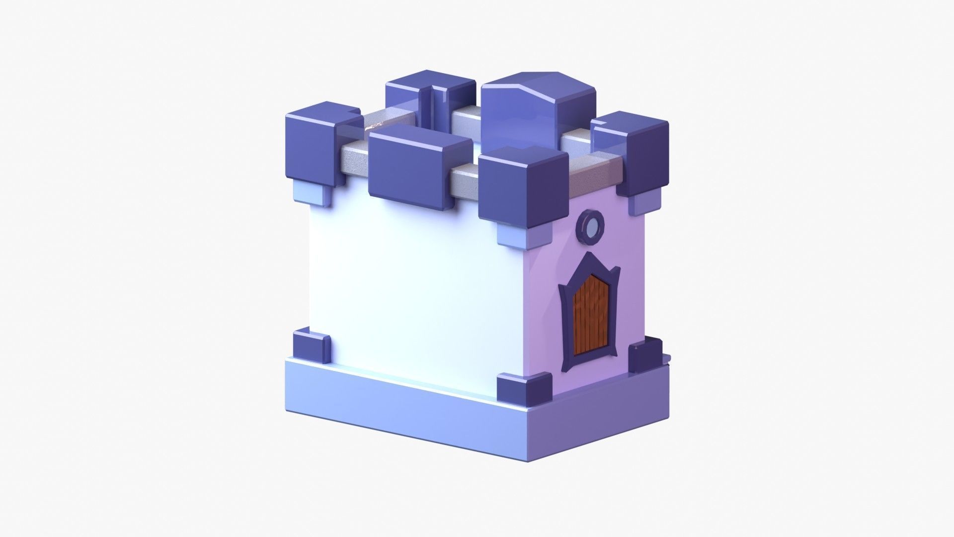 Royal Castle 3D Illustration 3D model_10