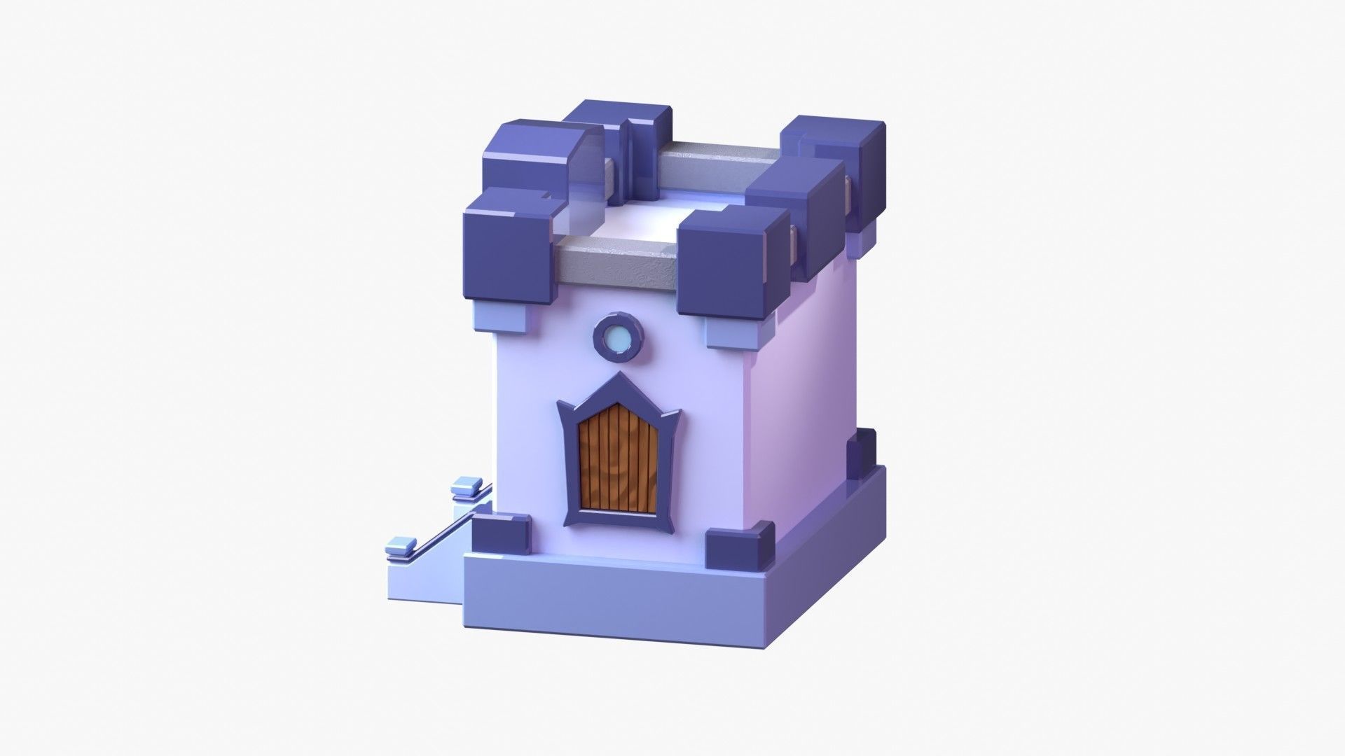 Royal Castle 3D Illustration 3D model_4
