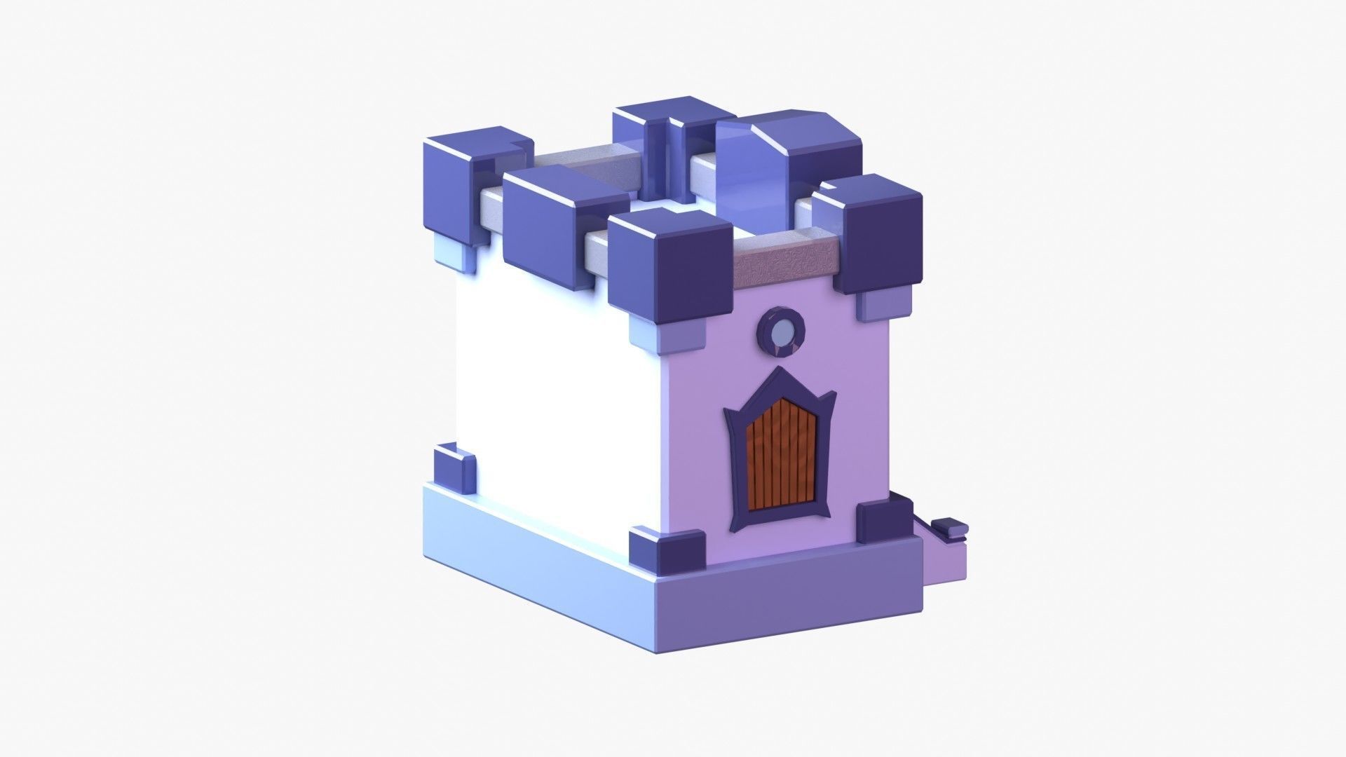 Royal Castle 3D Illustration 3D model_11