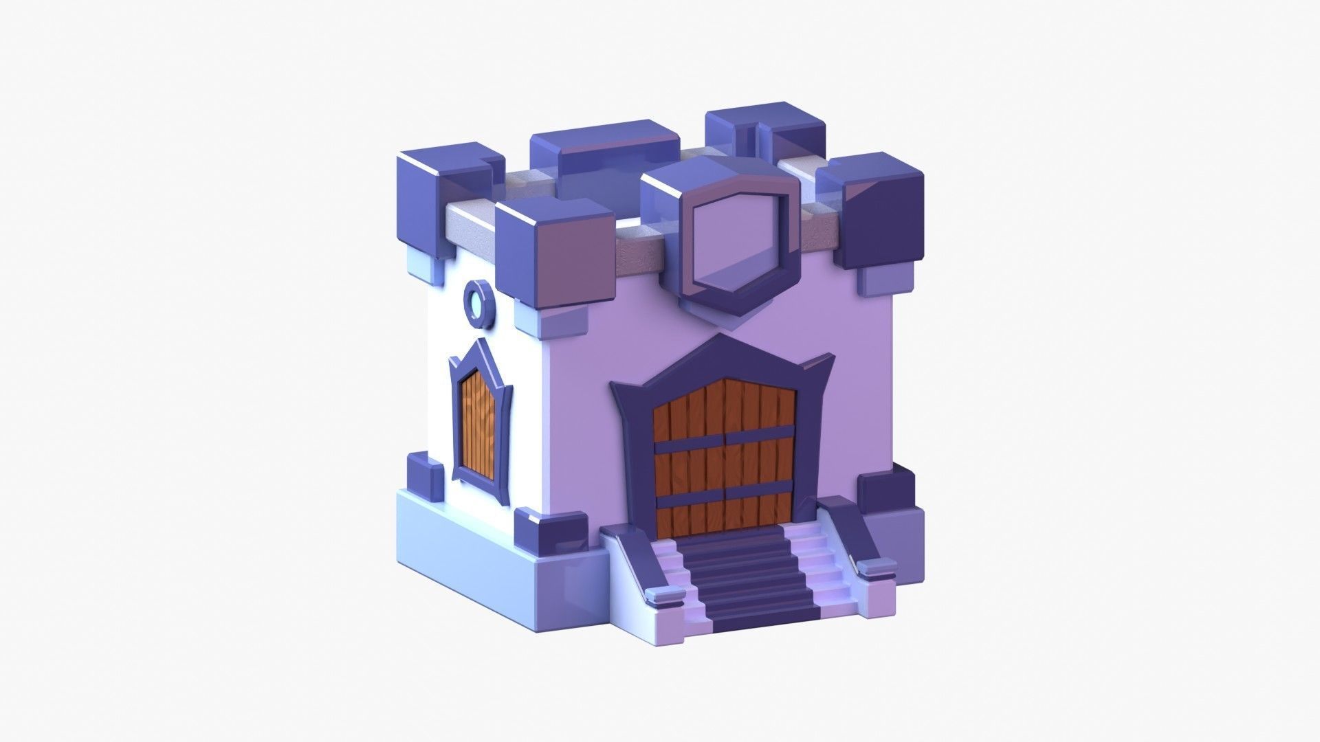 Royal Castle 3D Illustration 3D model_16