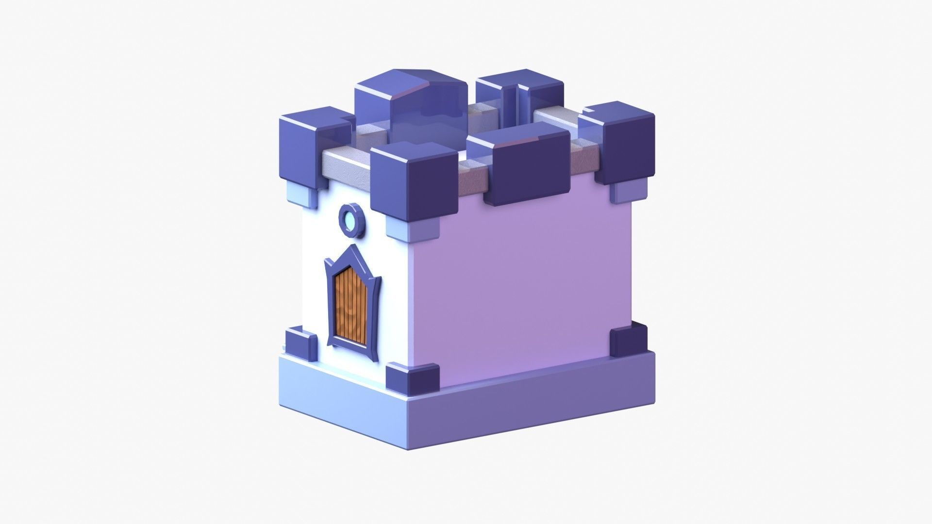Royal Castle 3D Illustration 3D model_6