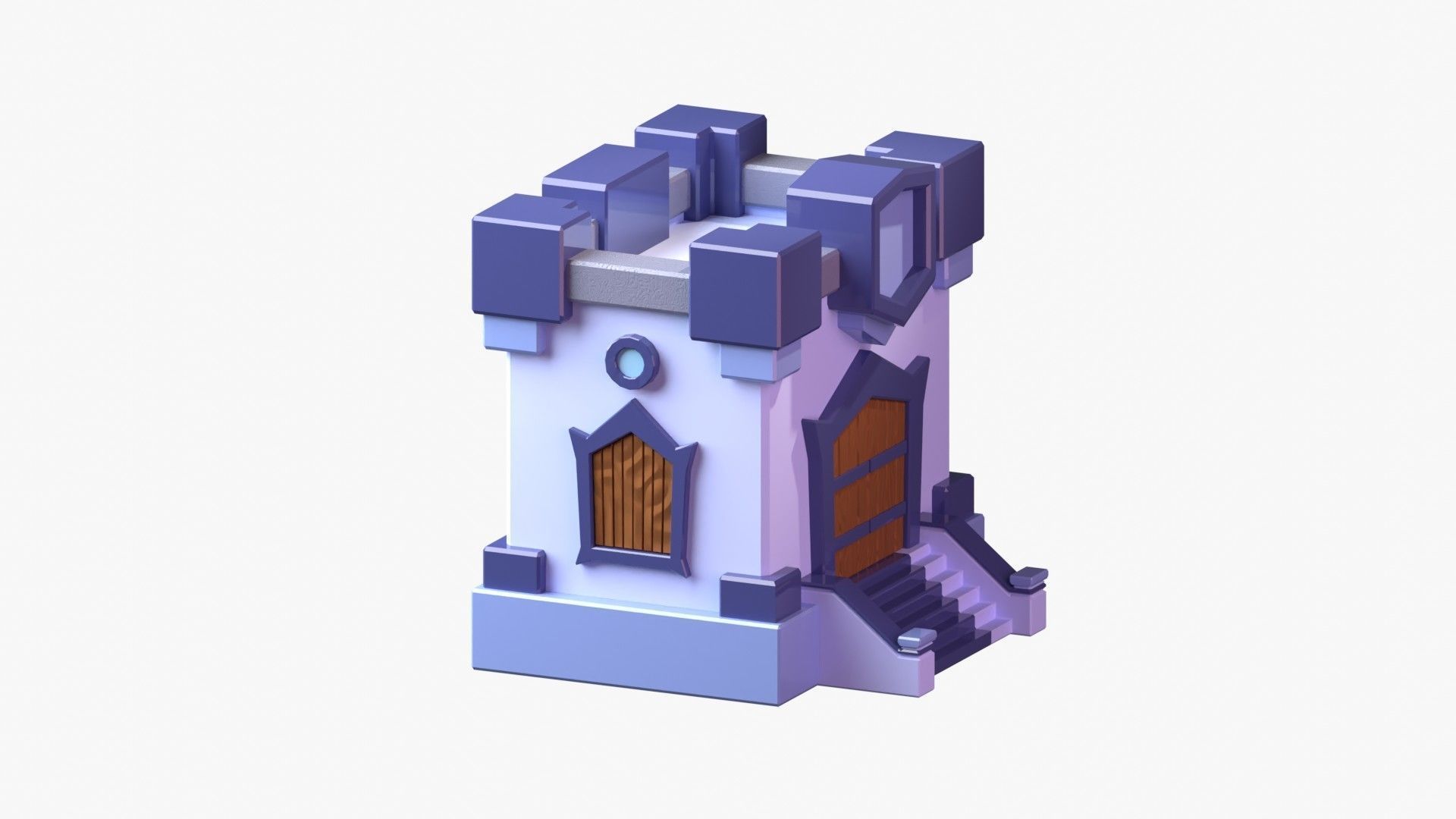 Royal Castle 3D Illustration 3D model_14