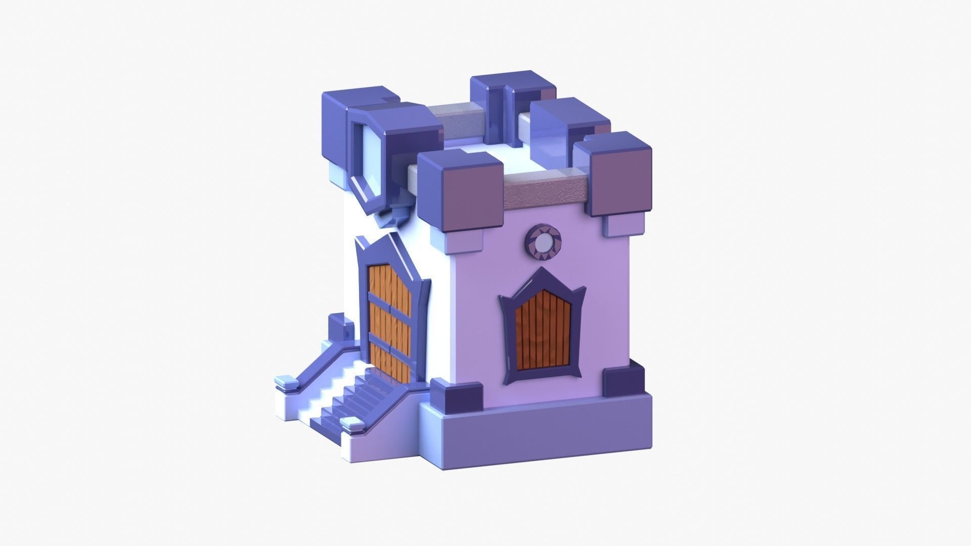 Royal Castle 3D Illustration 3D model_2