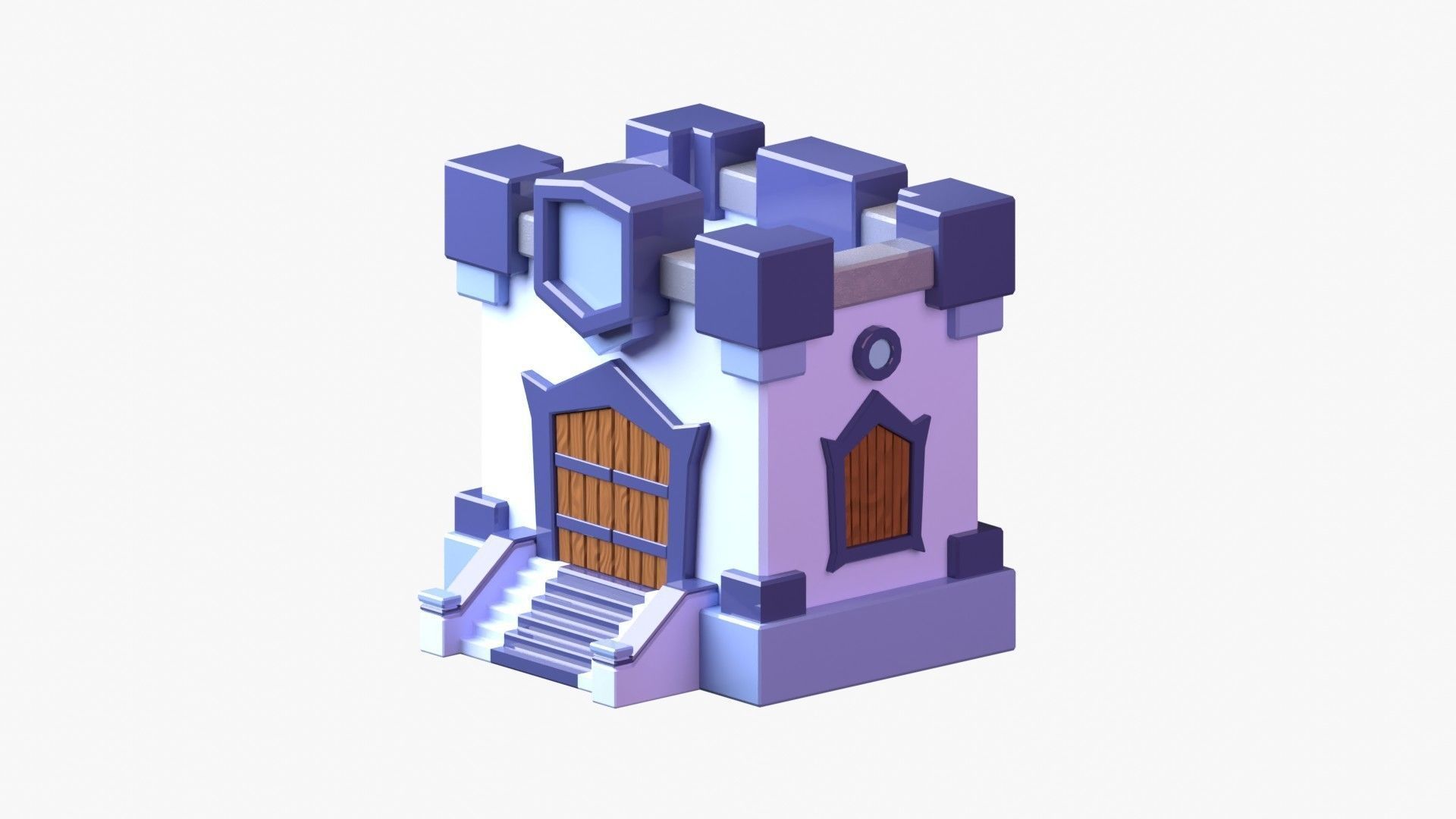 Royal Castle 3D Illustration 3D model_1