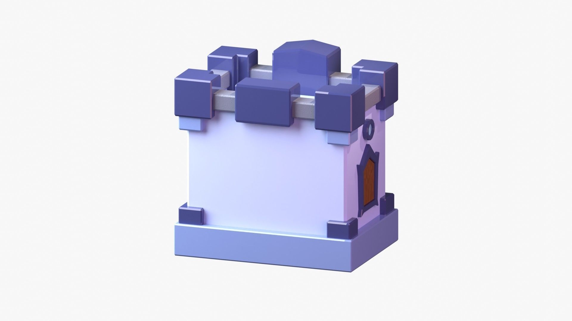 Royal Castle 3D Illustration 3D model_9