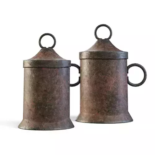 Old Metal Containers