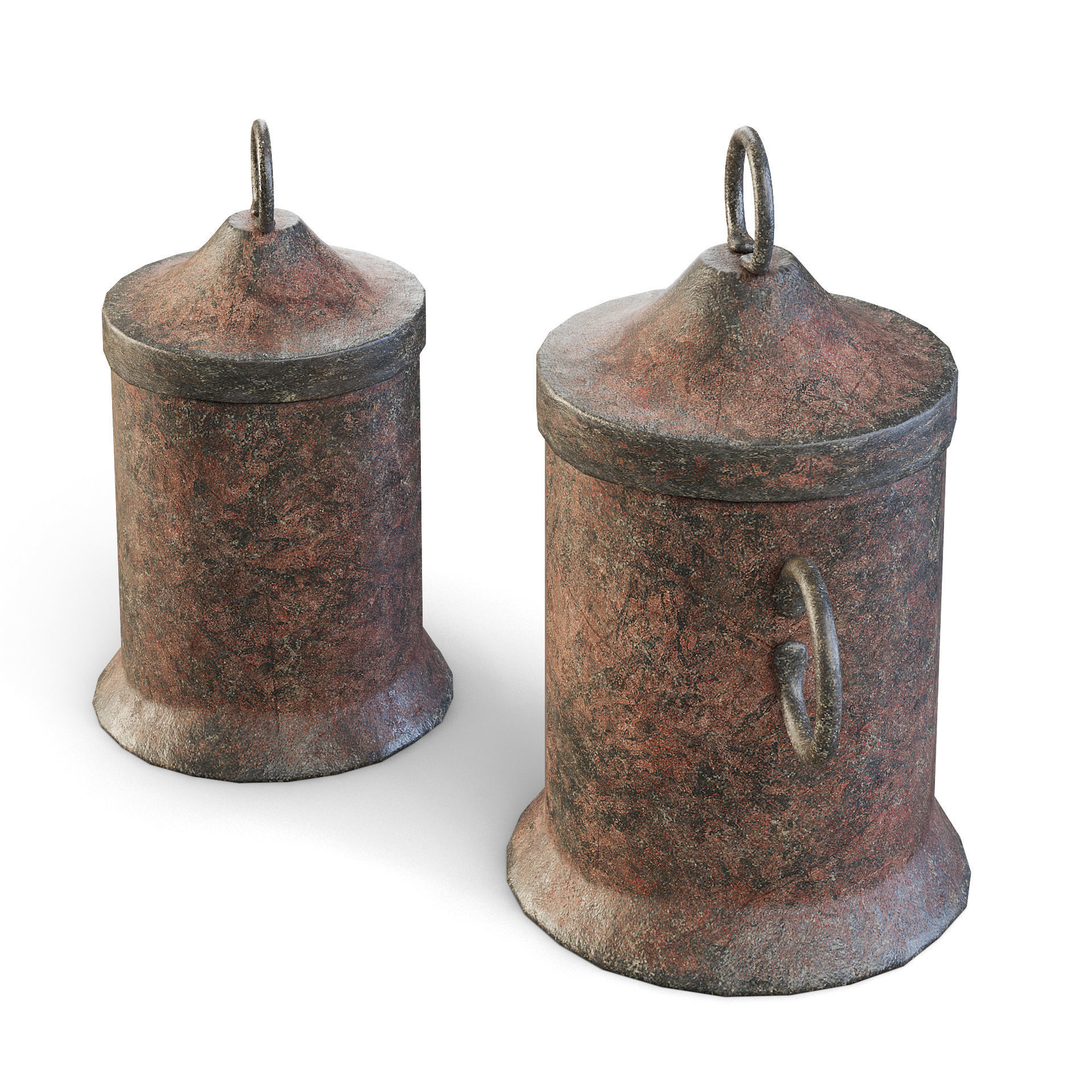 Old Metal Containers 3D model_7