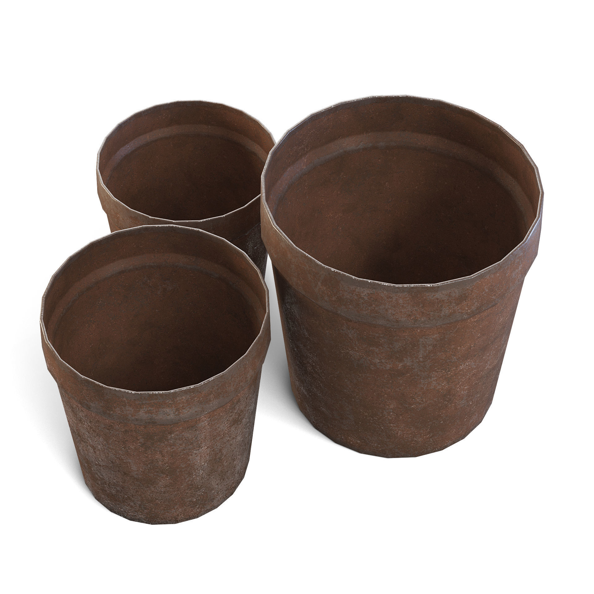 Old Bowls 3D model_7