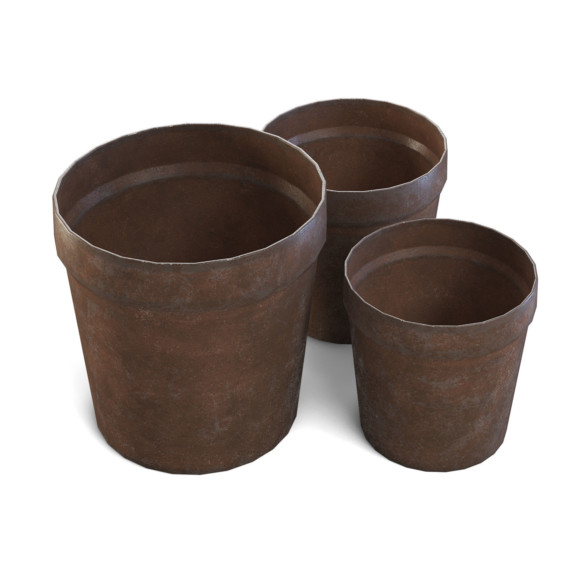 Old Bowls 3D model_5