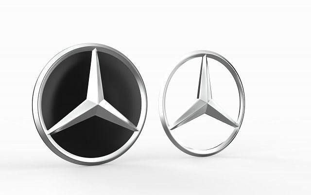 Mercedes-Benz Logo Low-poly 3D model