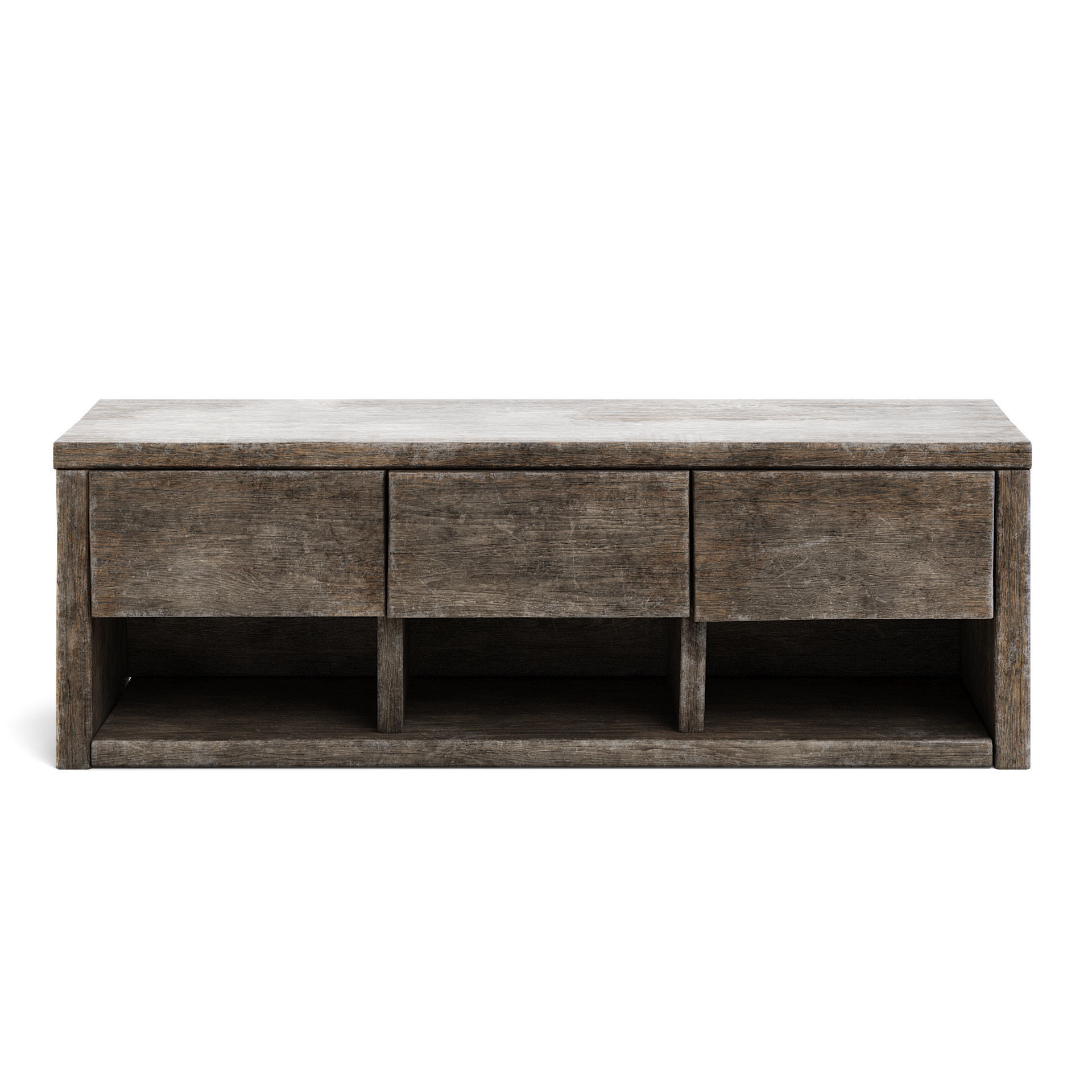 Old Wooden Cupboard 3D model_4