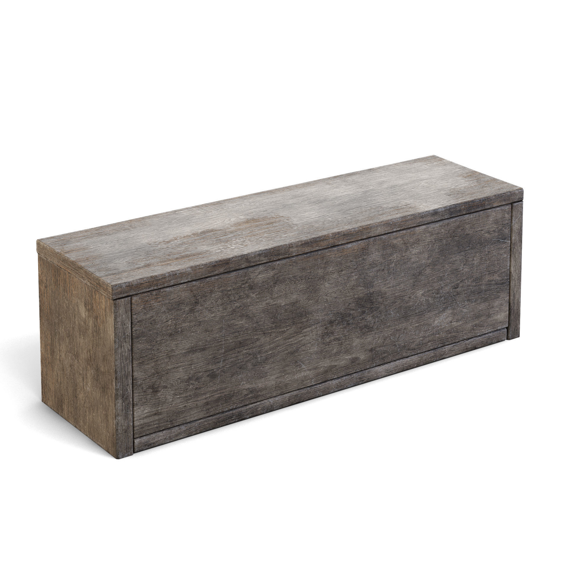 Old Wooden Cupboard 3D model_7