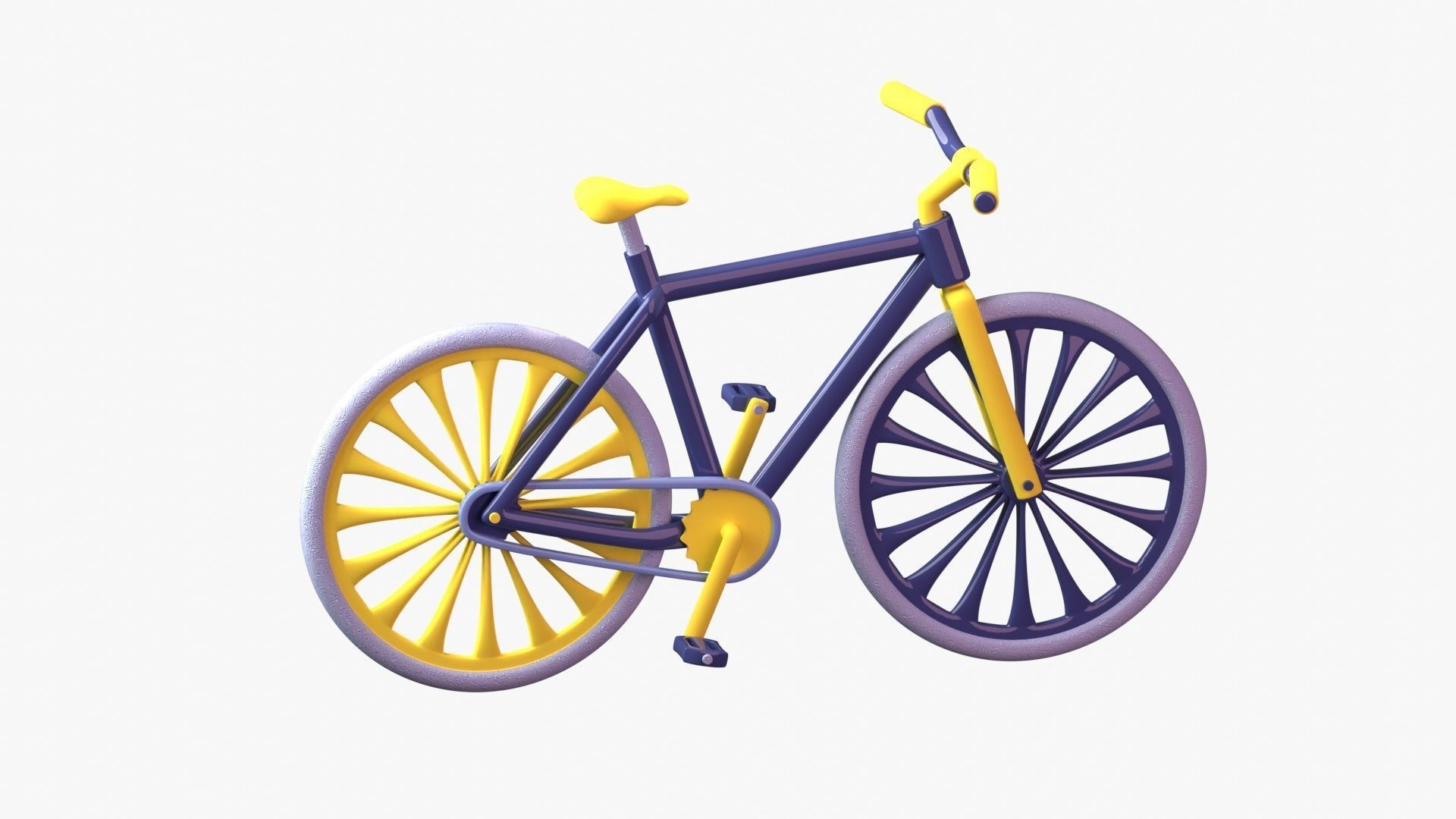 Bicycle 3D Illustration 3D model_12