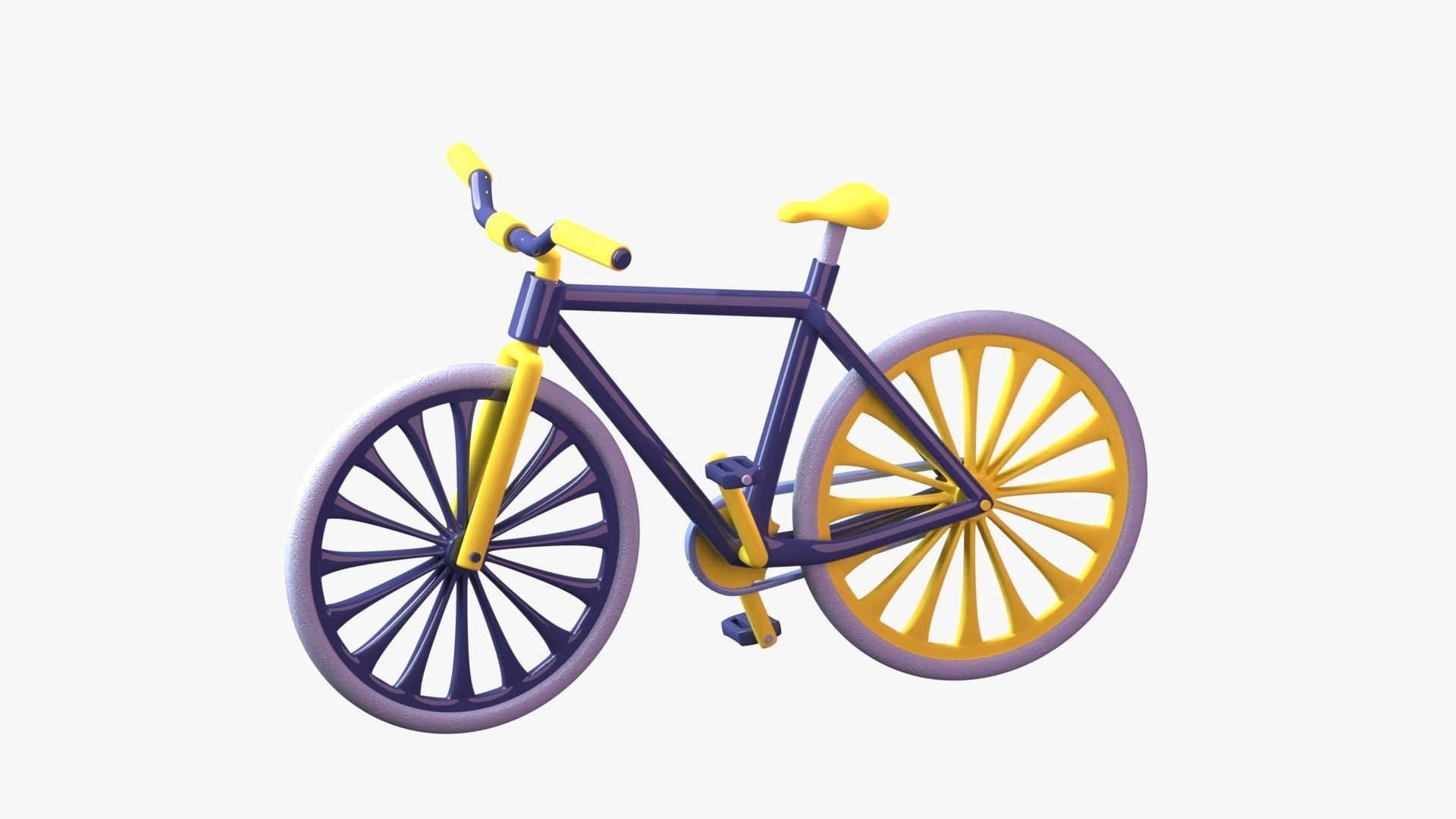 Bicycle 3D Illustration 3D model_2