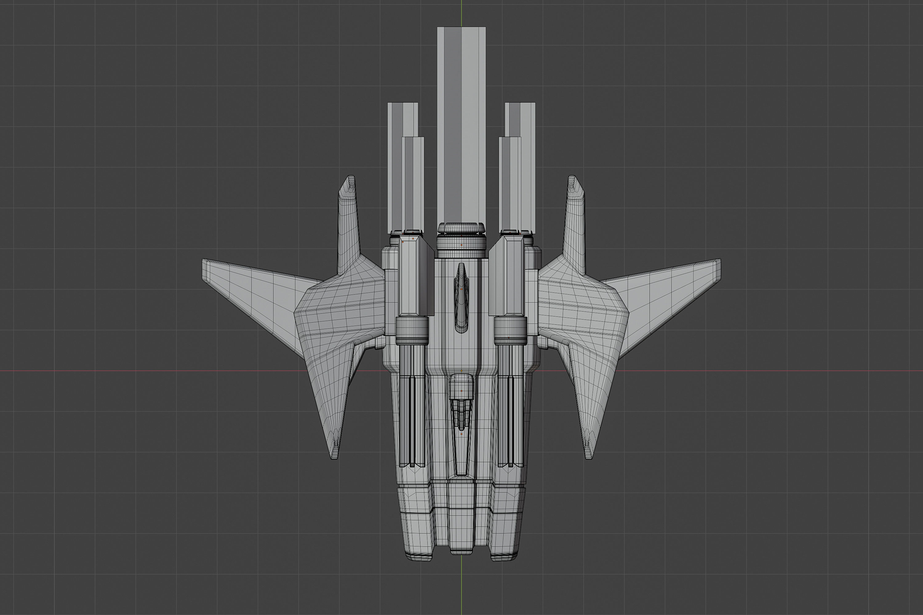 Sci-fi spaceship 3D model_8