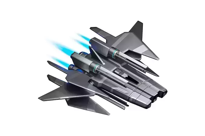 Sci-fi spaceship 3D model