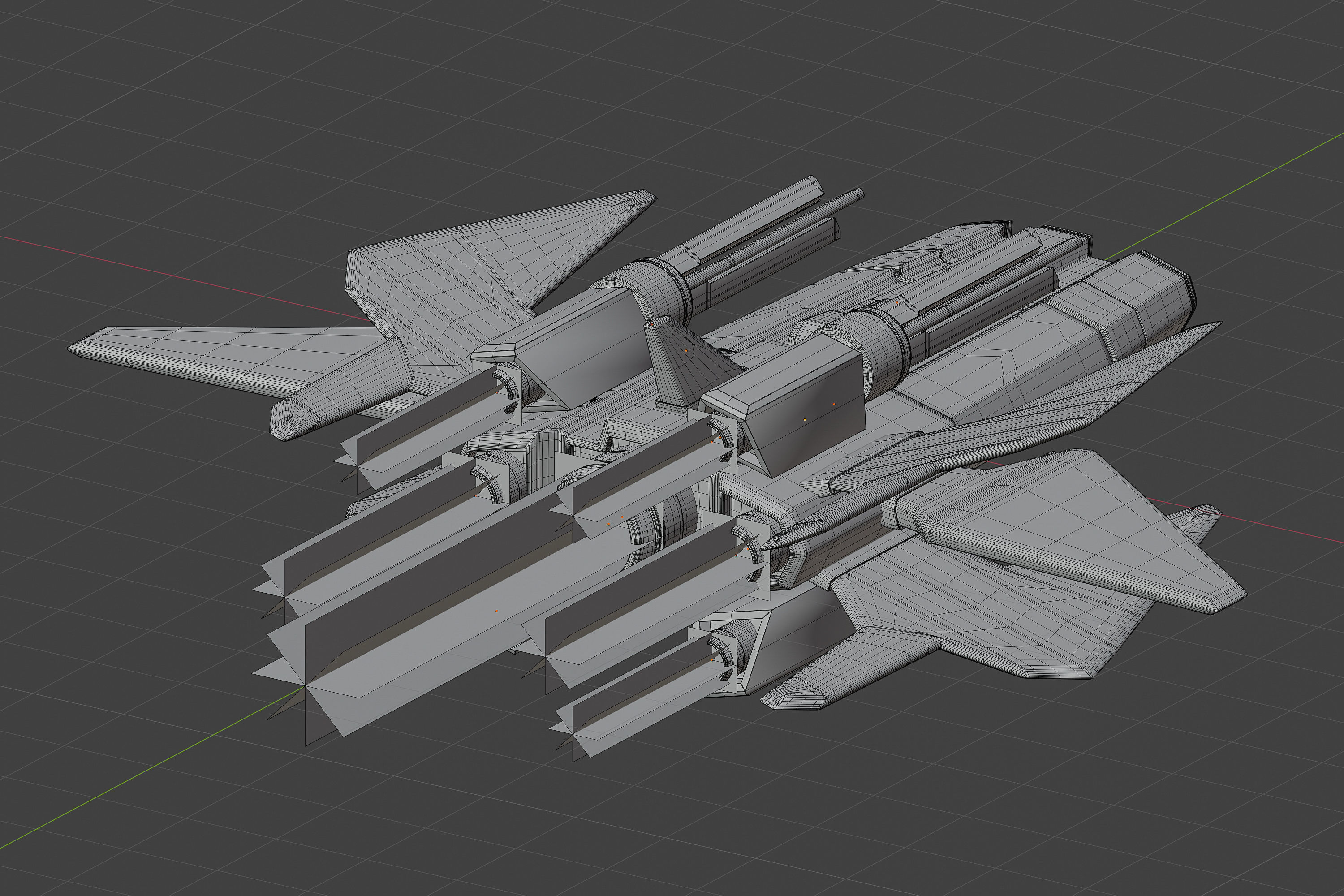 Sci-fi spaceship 3D model_9