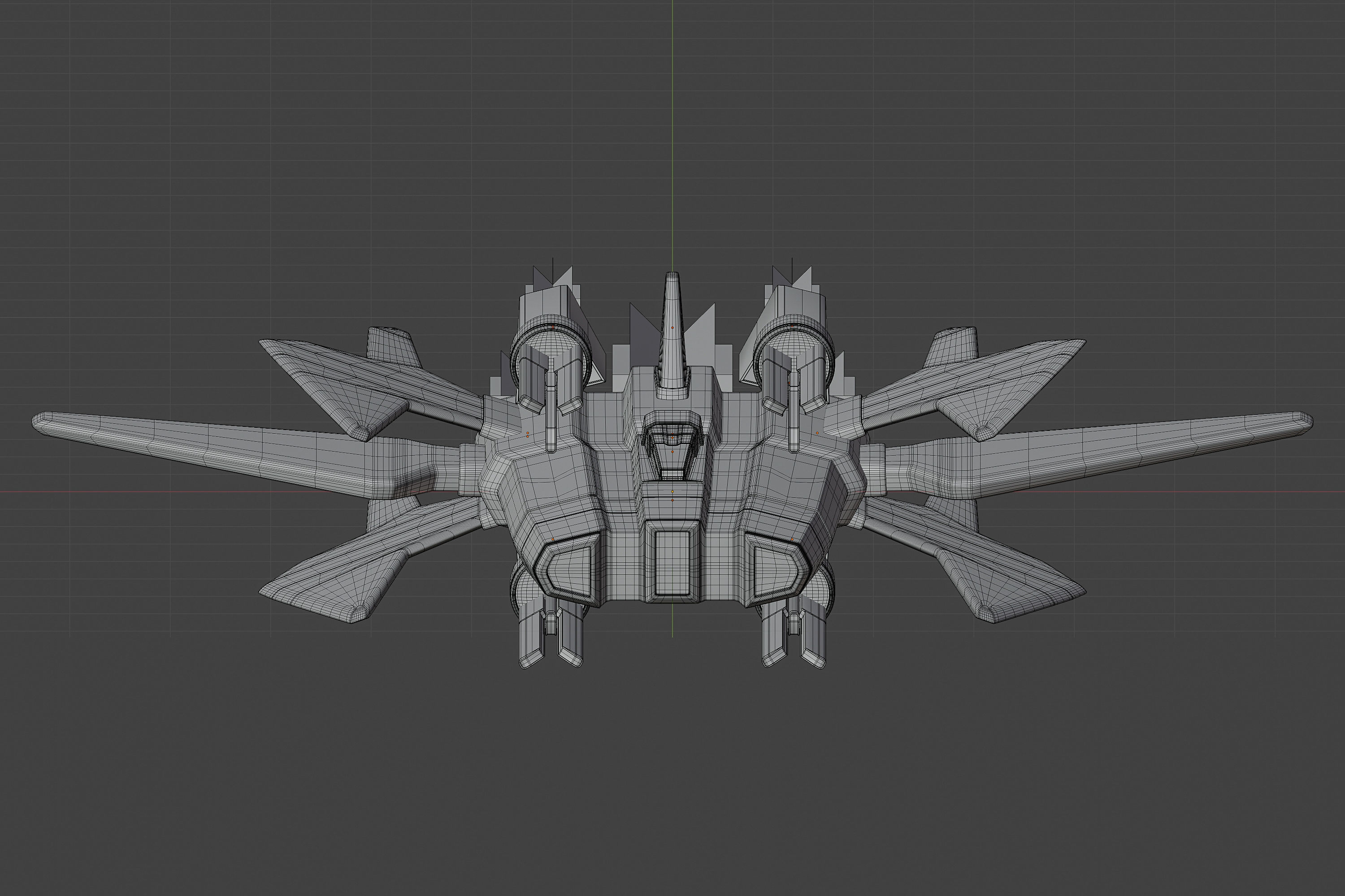 Sci-fi spaceship 3D model_7