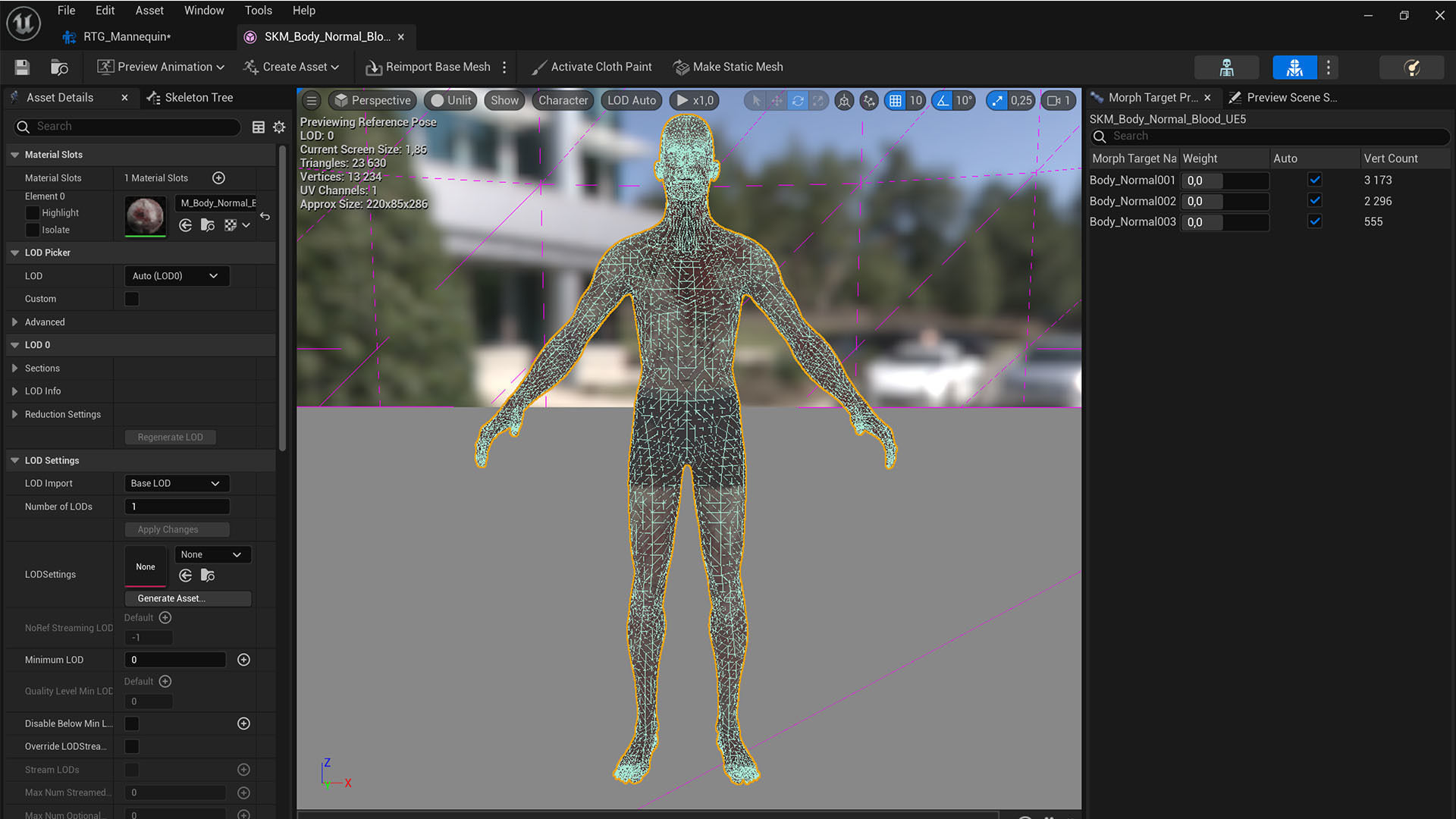 Zombie Warm Casual Clothes Low-poly 3D model_4