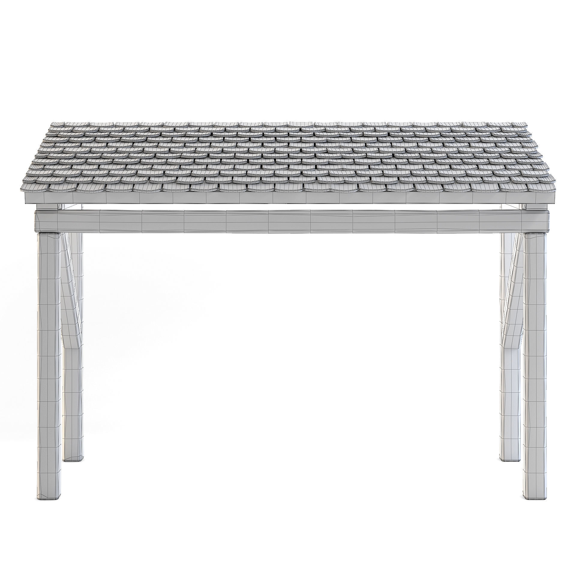 Forge Wooden Roof 3D model_5