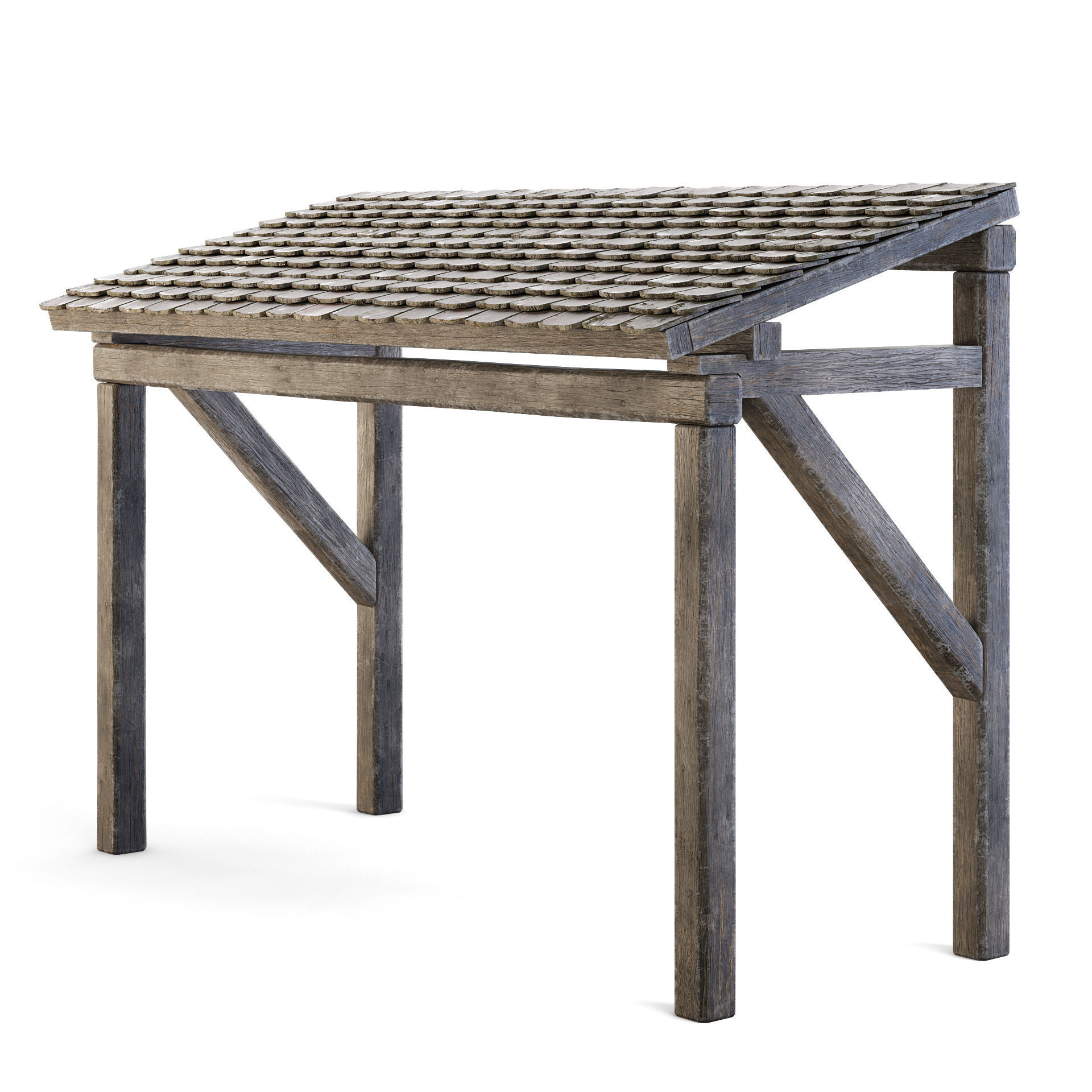 Forge Wooden Roof 3D model_2