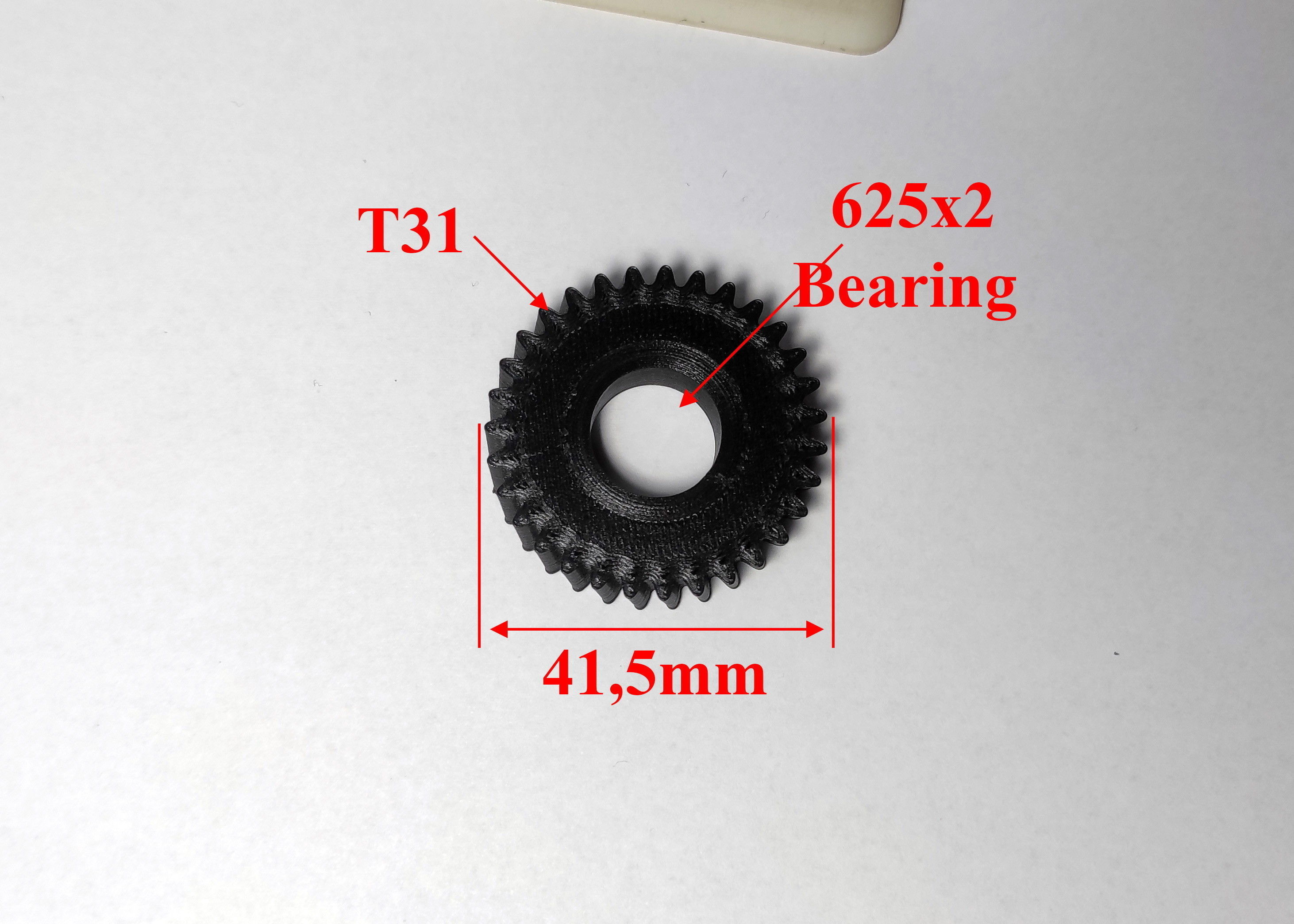Gear for Electric Bicycle T31 D41 5 3D print model_3