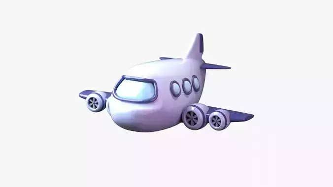 Airplane 3D Illustration