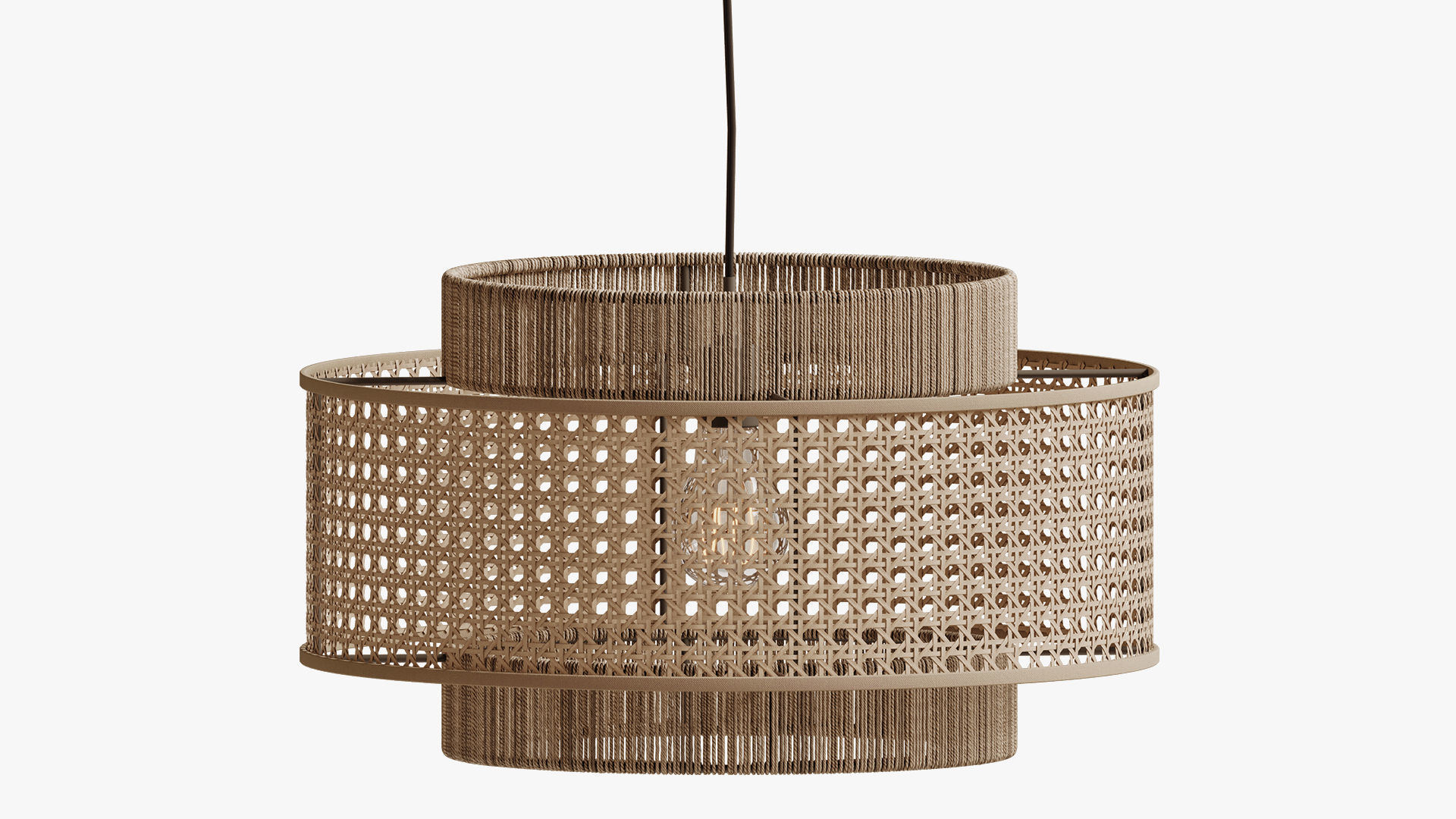 Concentric Pendant Light 3D model_2