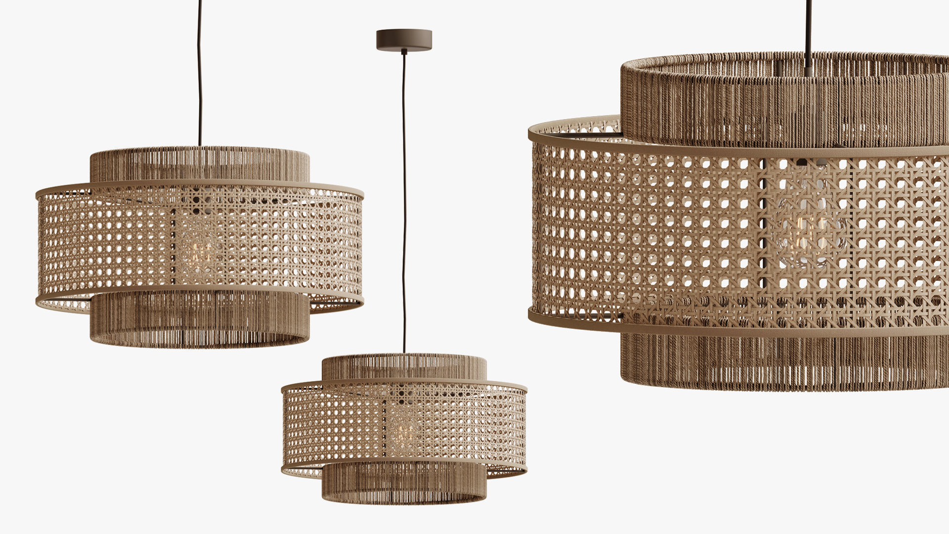 Concentric Pendant Light 3D model_4