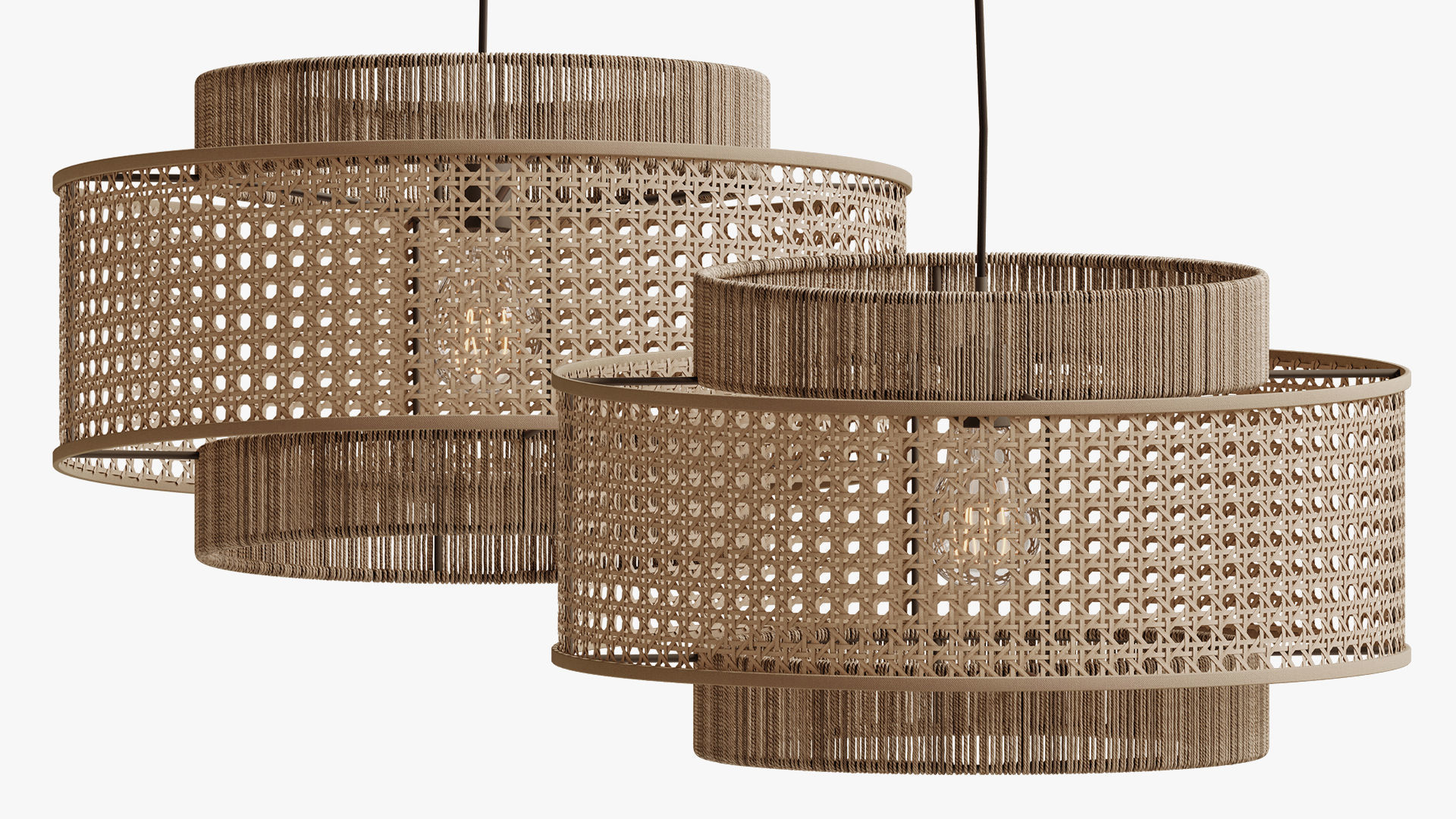 Concentric Pendant Light 3D model_3