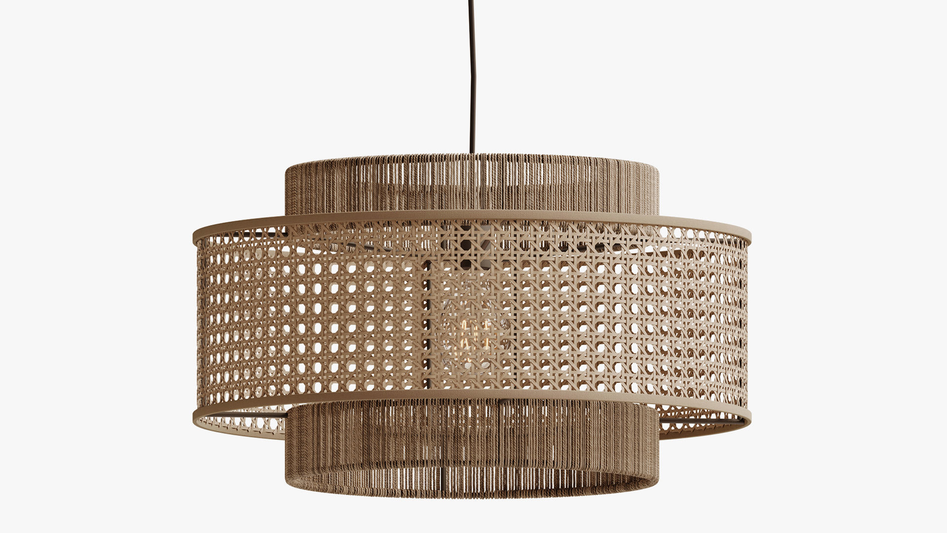Concentric Pendant Light 3D model_1