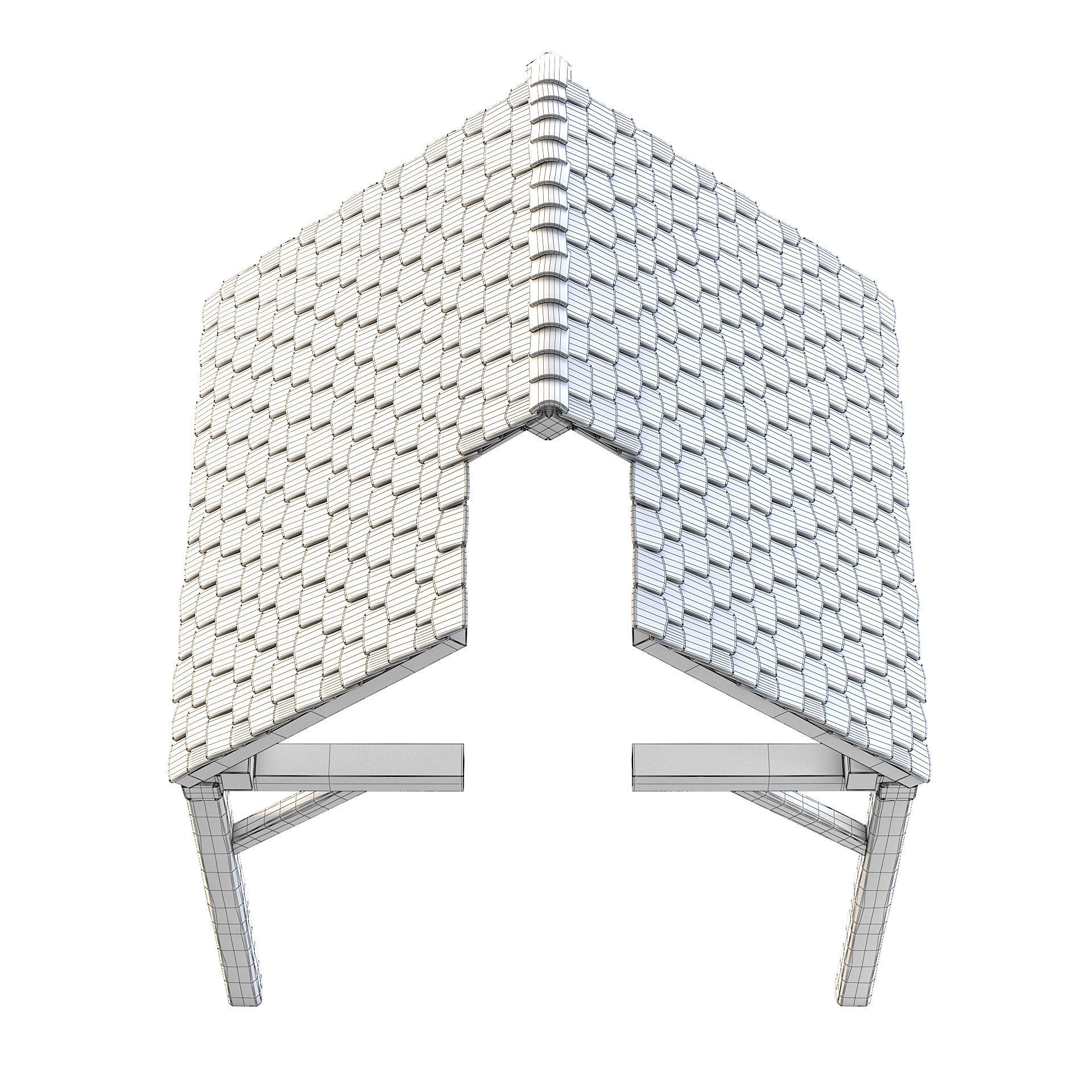 Forge Wooden Roof 3D model_7