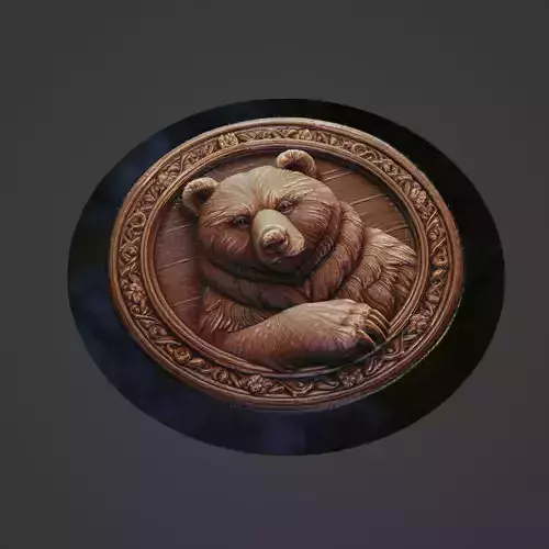 Bear Animal Medallion