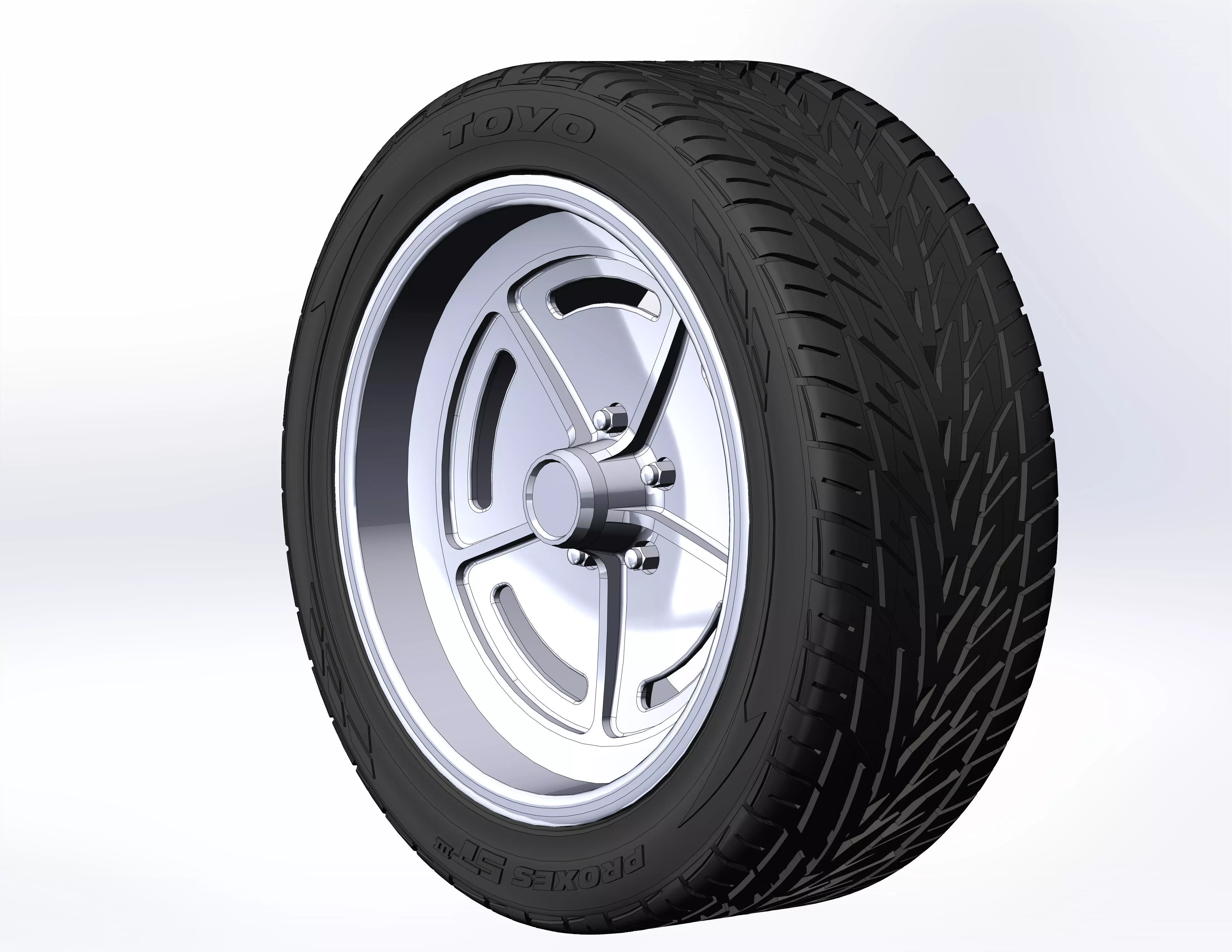Custom wheels US Mags Wildcat for your scale model 3D print model_0