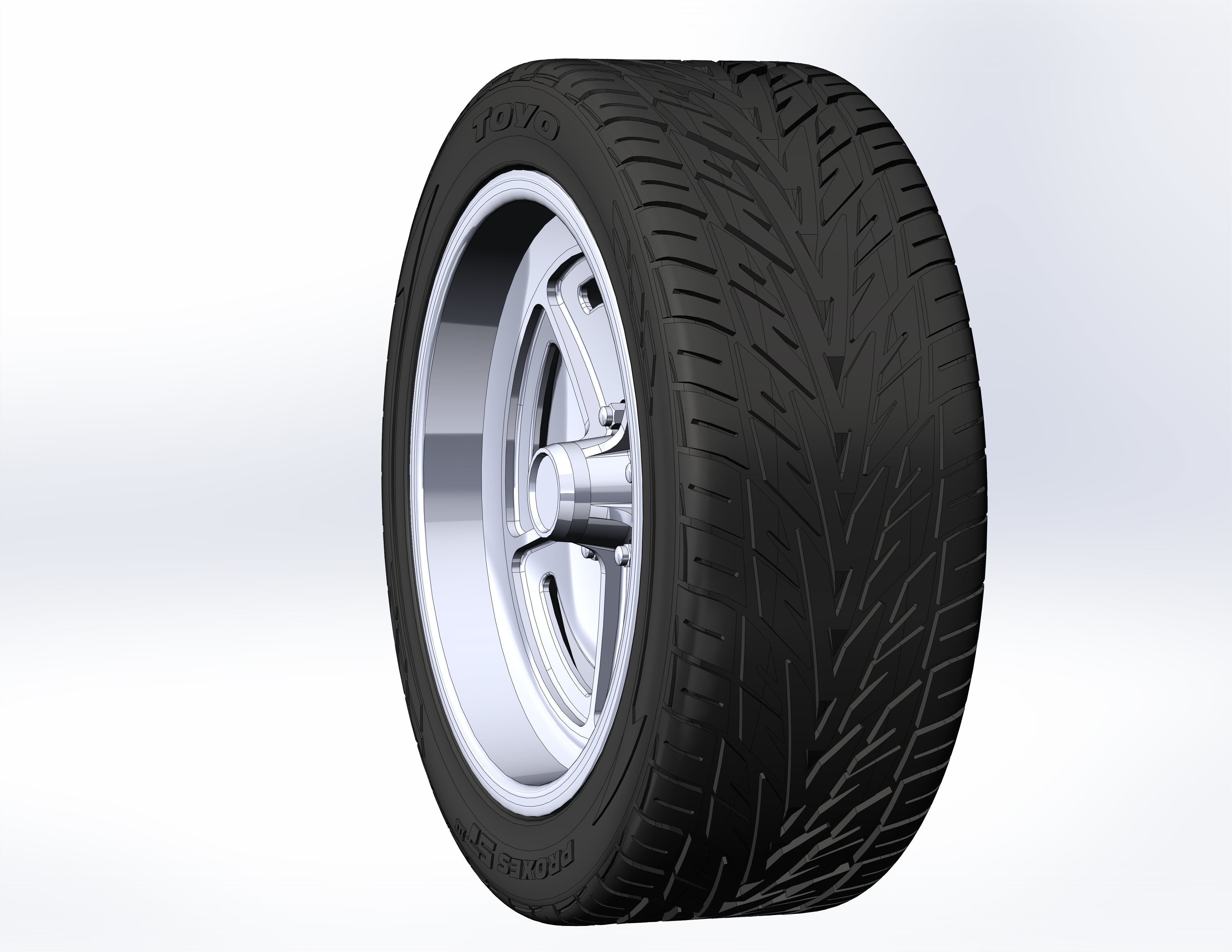 Custom wheels US Mags Wildcat for your scale model 3D print model_1